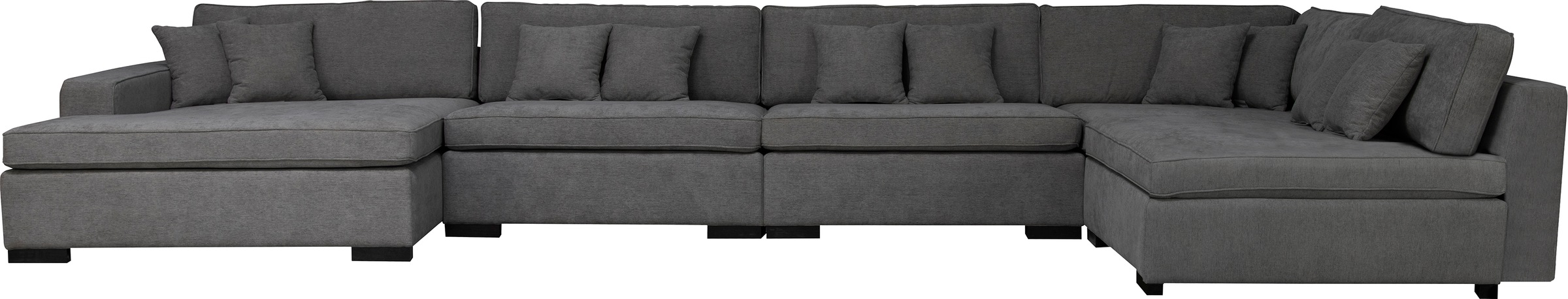 Home affaire Wohnlandschaft "Skara U-Form", Lounge-Sofa mit Federkernpolste günstig online kaufen