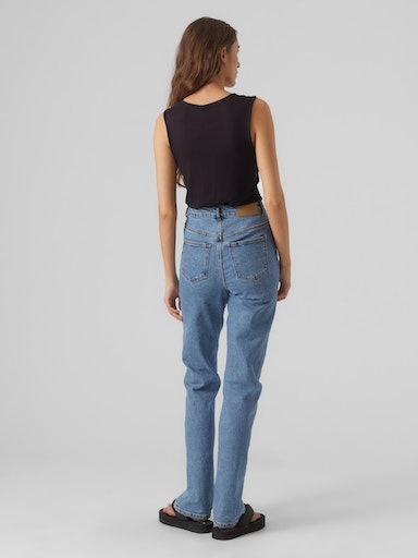 Thumbnail - Vero Moda V-Shirt "VMROSA SL V-NECK TOP JRS NOOS"