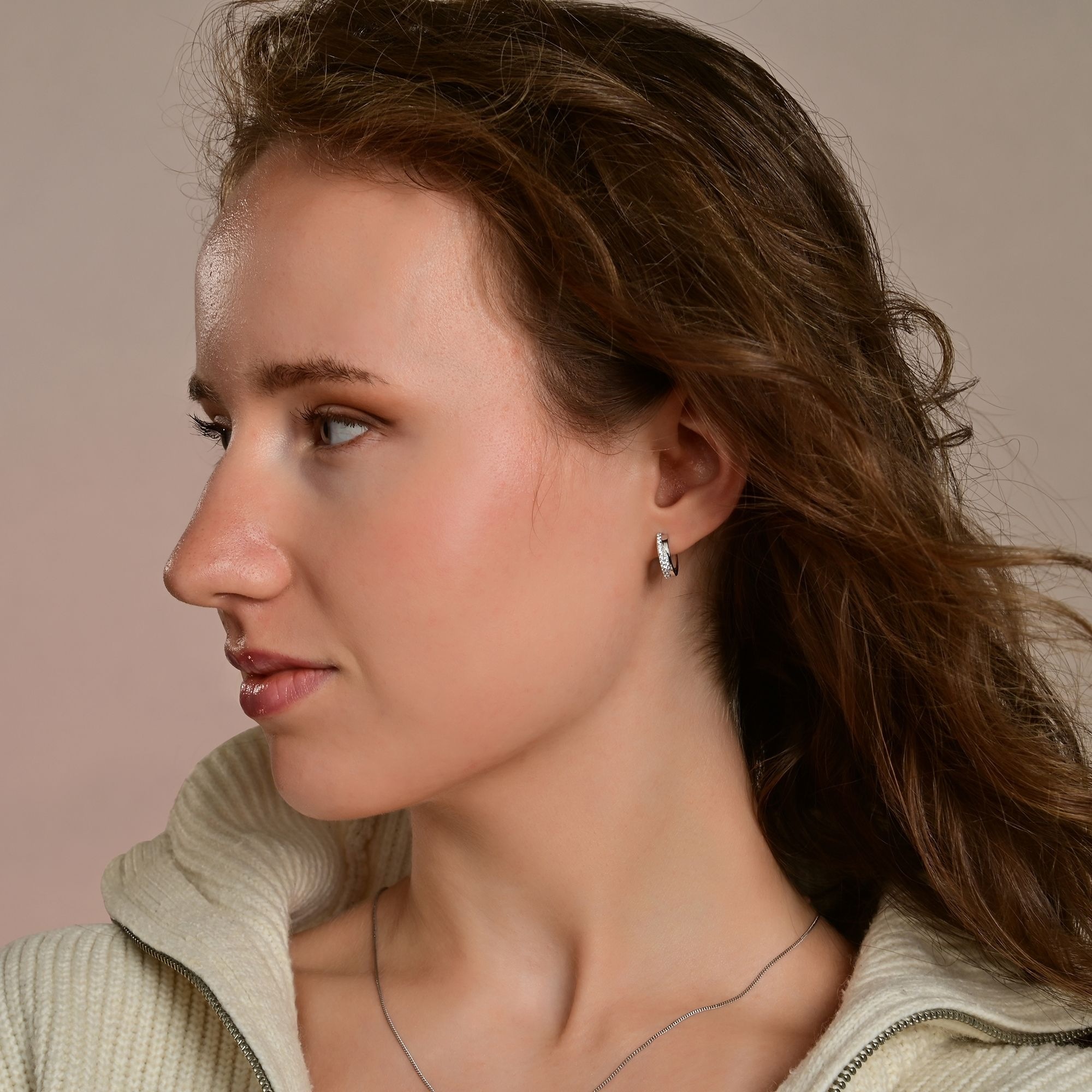 Adelia´s Klappcreolen »Damen Ohrringe – Klappcreole aus 333 Gold mit Zirkonia« Ideal als Geschenk zum Geburtstag