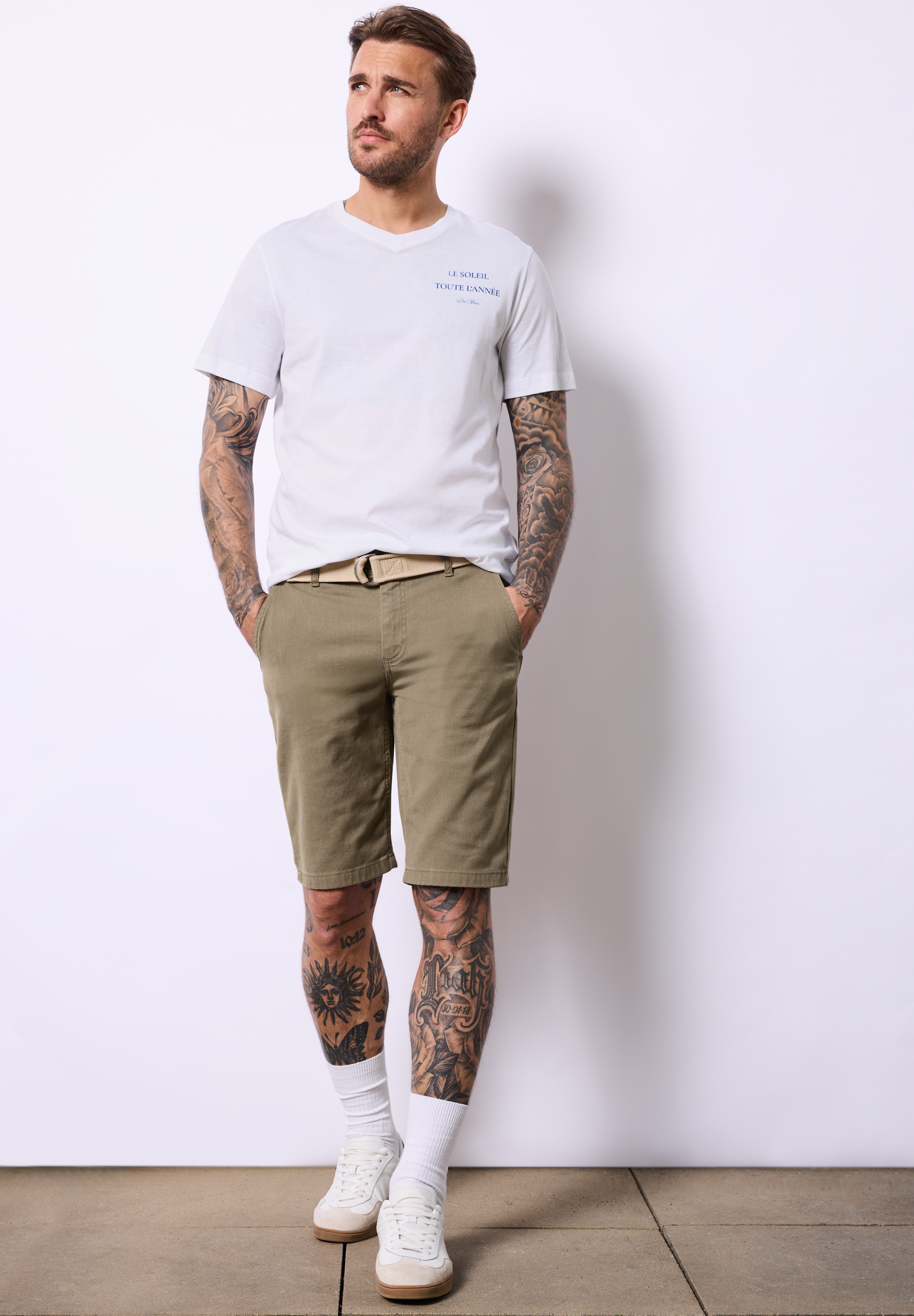 STREET ONE MEN Shorts, mit seitlichen Einschubtaschen