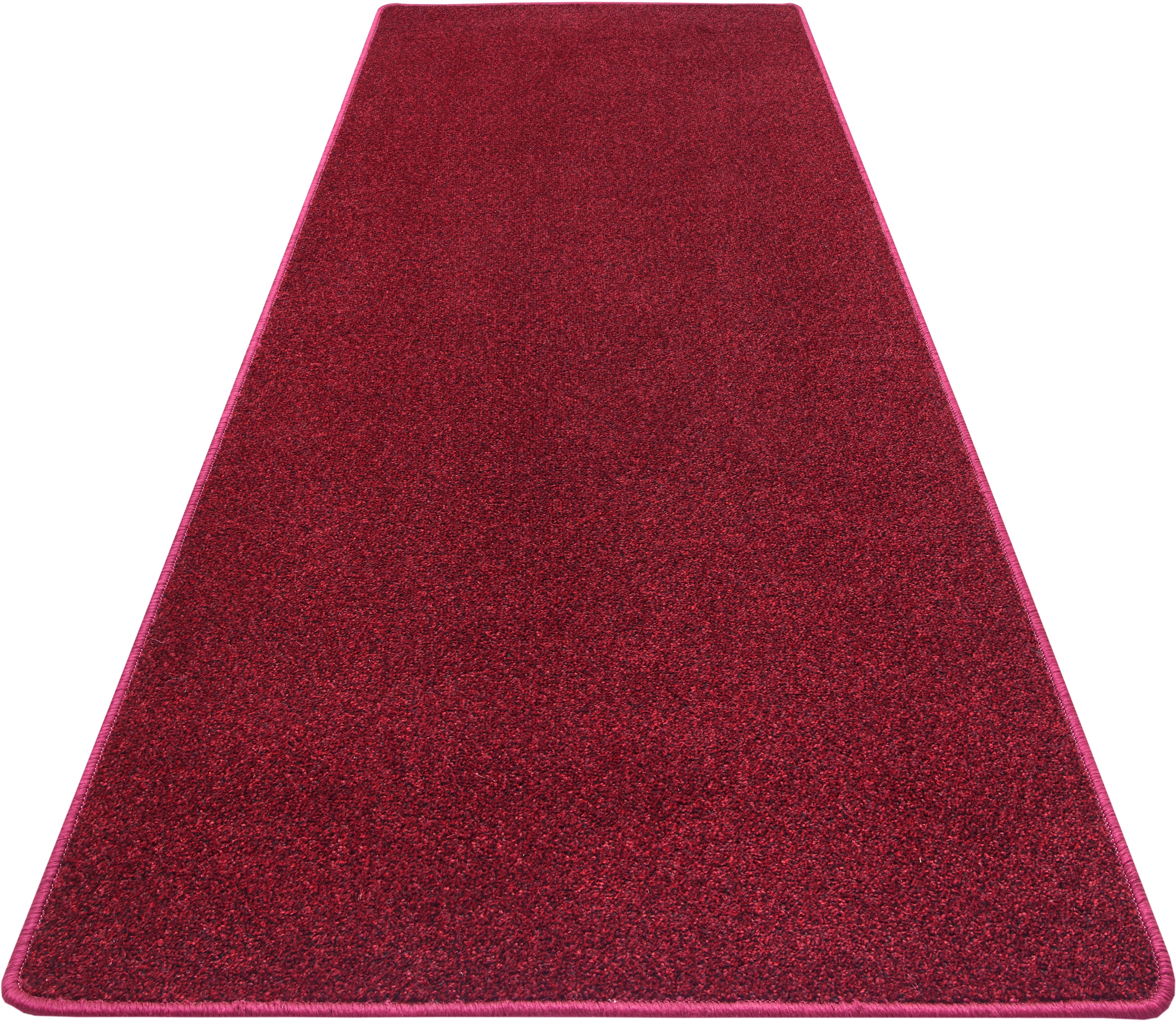 Hanse Home Exclusiv Läufer »Liberty«, rechteckig, 7 mm Höhe, Uni-Meliert, robust, kräftige Farben, rundherum farbige Kettelung