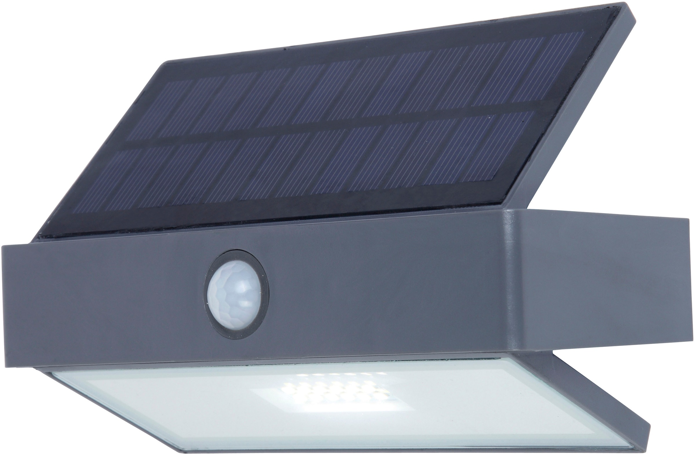 LUTEC LED Solarleuchte »LED-Solar-Wandleuchte Arrow, anthrazit«, 1 flammig, Leuchtmittel LED-Board | LED fest integriert, Bewegungsmelder