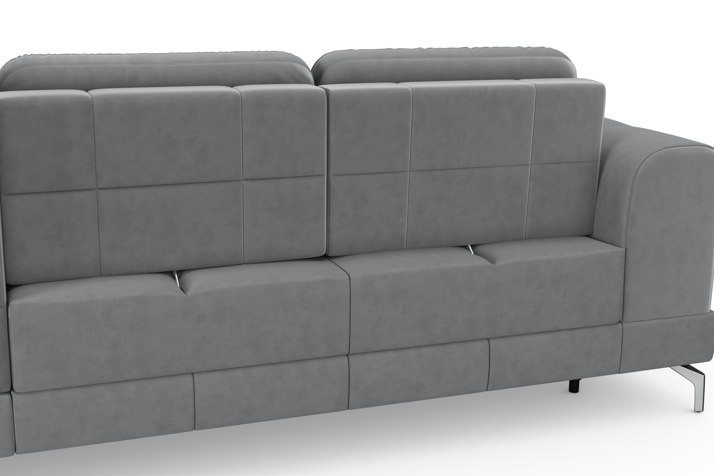 sit&more Ecksofa »Bendigo L-Form« inklusive Sitztiefenverstellung, Bodenfreiheit 12 cm, in 2 Fußfarben