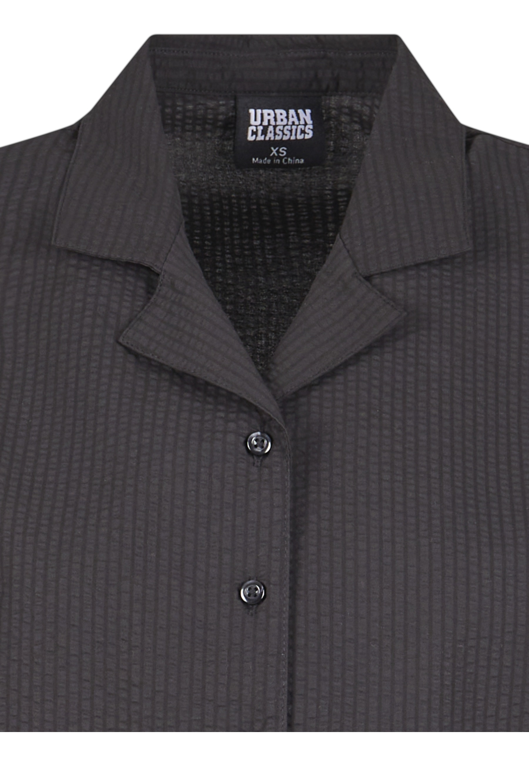 URBAN CLASSICS Blusentop »Urban Classics Damen Ladies Seersucker Shirt«