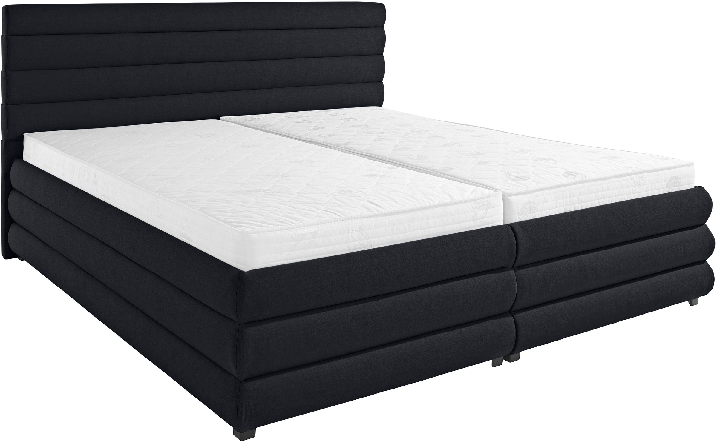 Polsterbett "Maylis", grau (anthrazit), B:212cm L:211cm, 100% Polyester, LEGER HOME BY LENA GERCKE, Betten, Polsterbett ohne Bettkasten Polsterbett, wahlweise mit und ohne Matratze und Lattenrost, auch in 200cm Breite 3