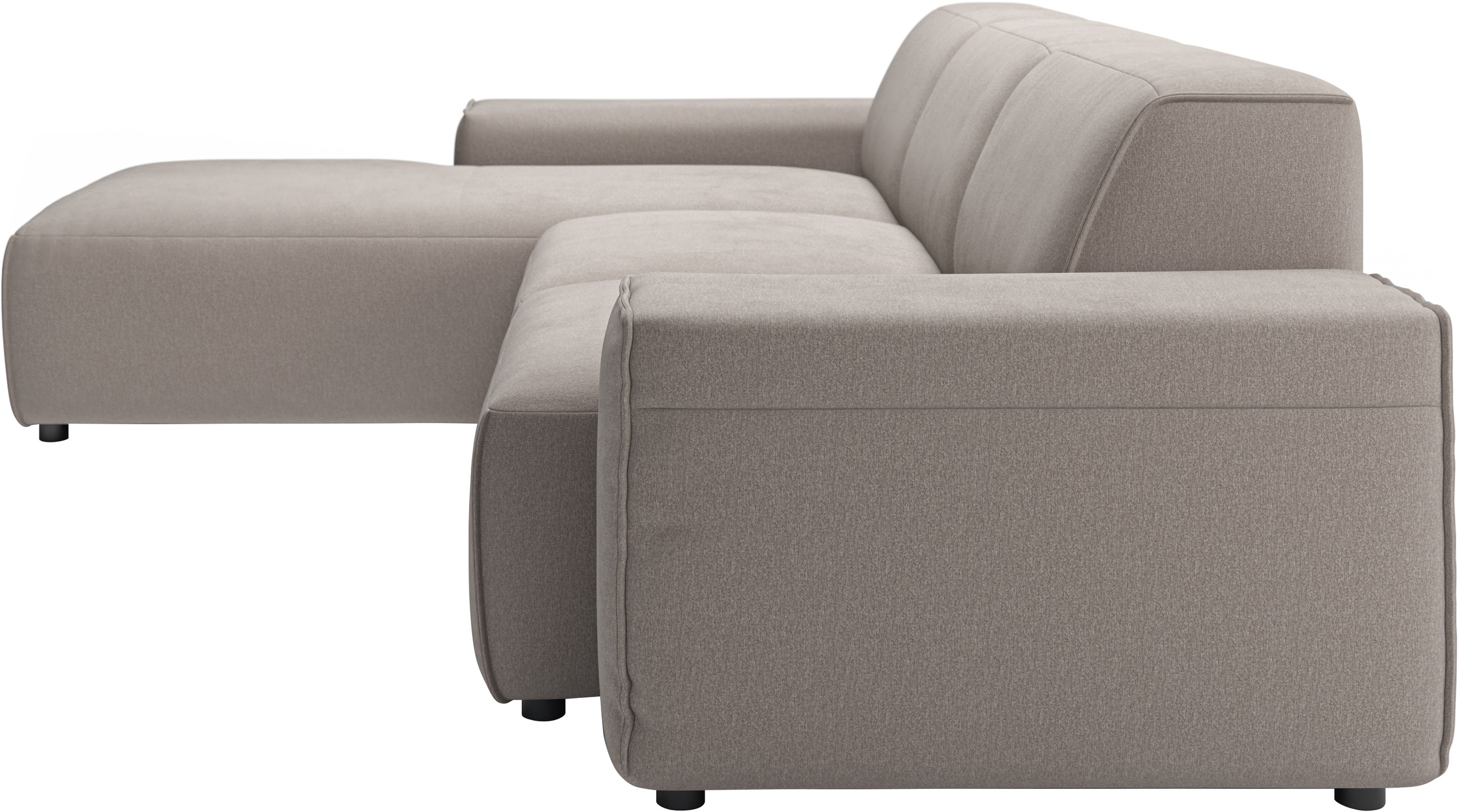 andas Ecksofa »Glimminge L-Form auch in Breitcord, Feincord + Easy care-Bezug,«, Breite 264, Zierkissen