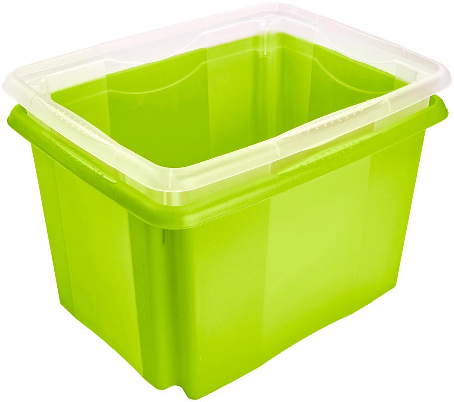 Thumbnail - keeeper Stapelbox "emil" 30 L, mit Deckel, hochwertiger Kunststoff