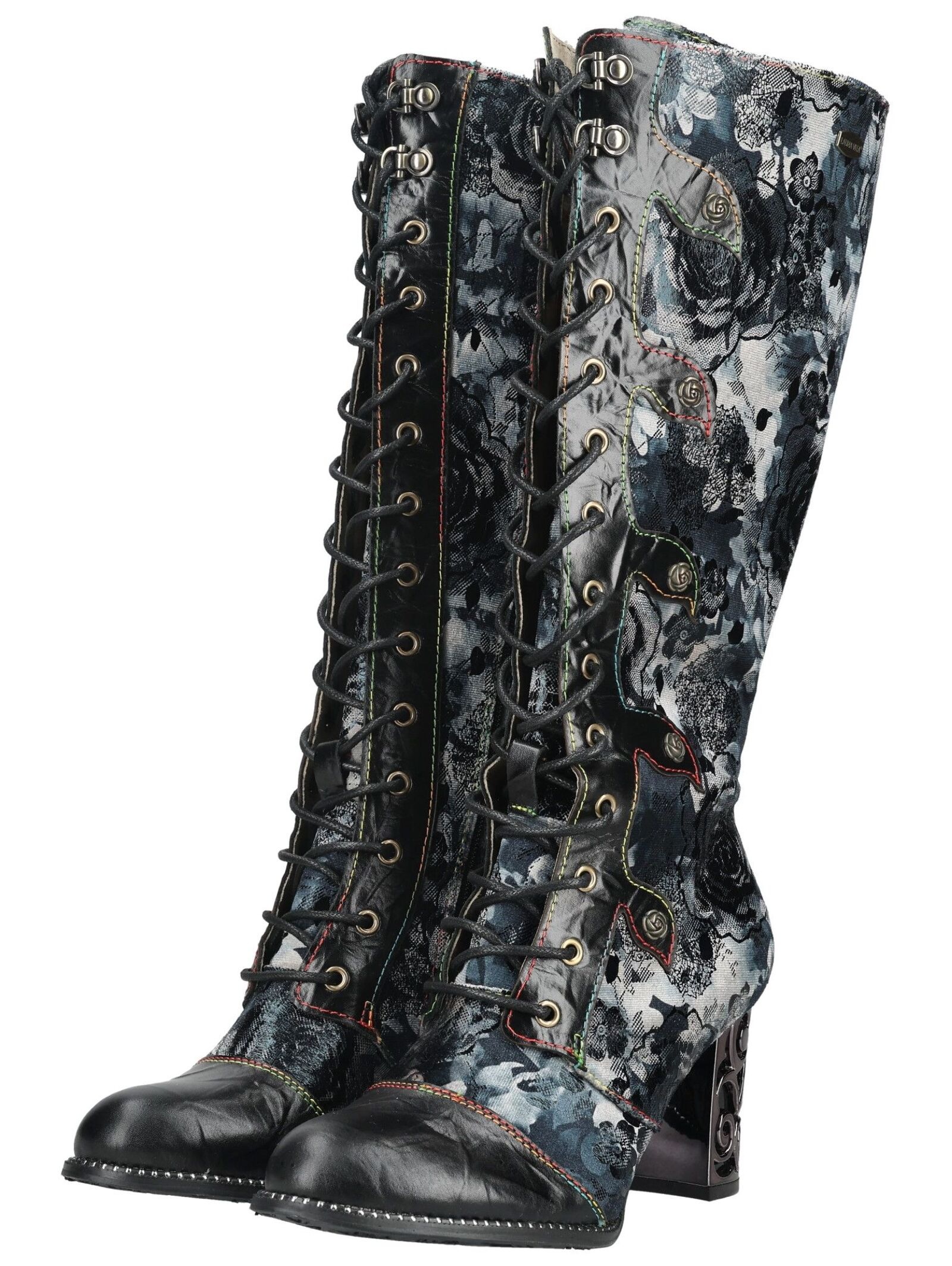 LAURA VITA High-Heel-Stiefel »LAURA VITA Stiefel Leder/Textil«