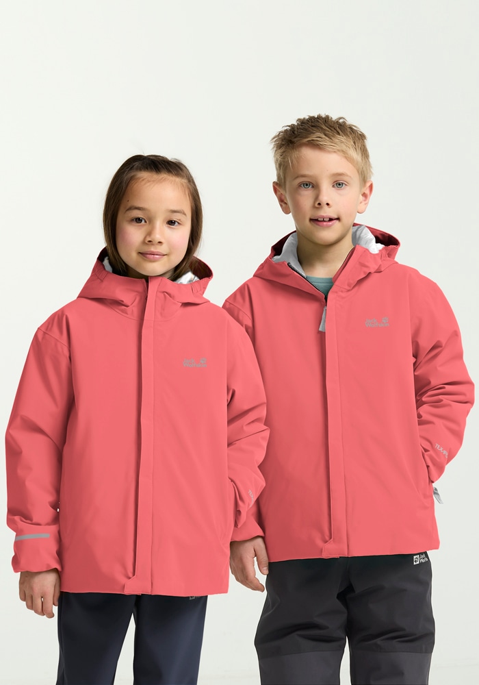 Jack Wolfskin Skijacke "FLOWLINE JKT KIDS" mit Kapuze