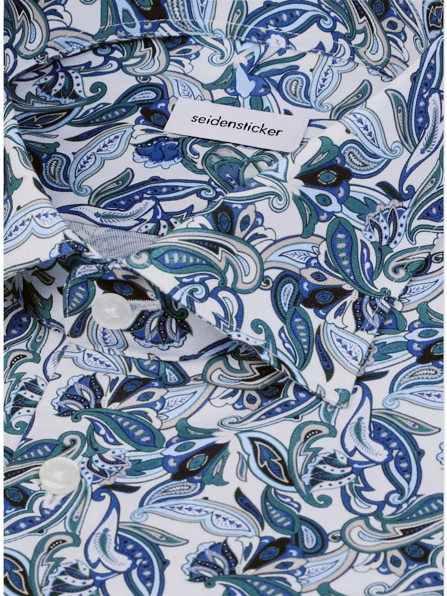 seidensticker Businesshemd »Schwarze Rose« Slim 1/1 Kentkragen Druck