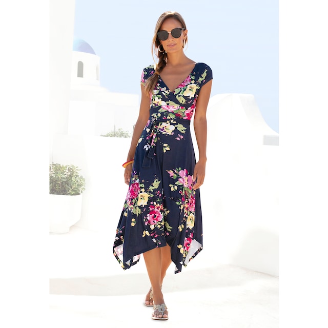 Beachtime Sommerkleid, mit Zipfelsaum online bestellen | BAUR