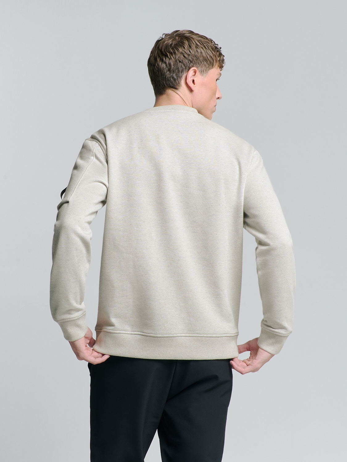 NO EXCESS Sweater »No Excess Rundhalspullover Sweater Crewneck Melange«