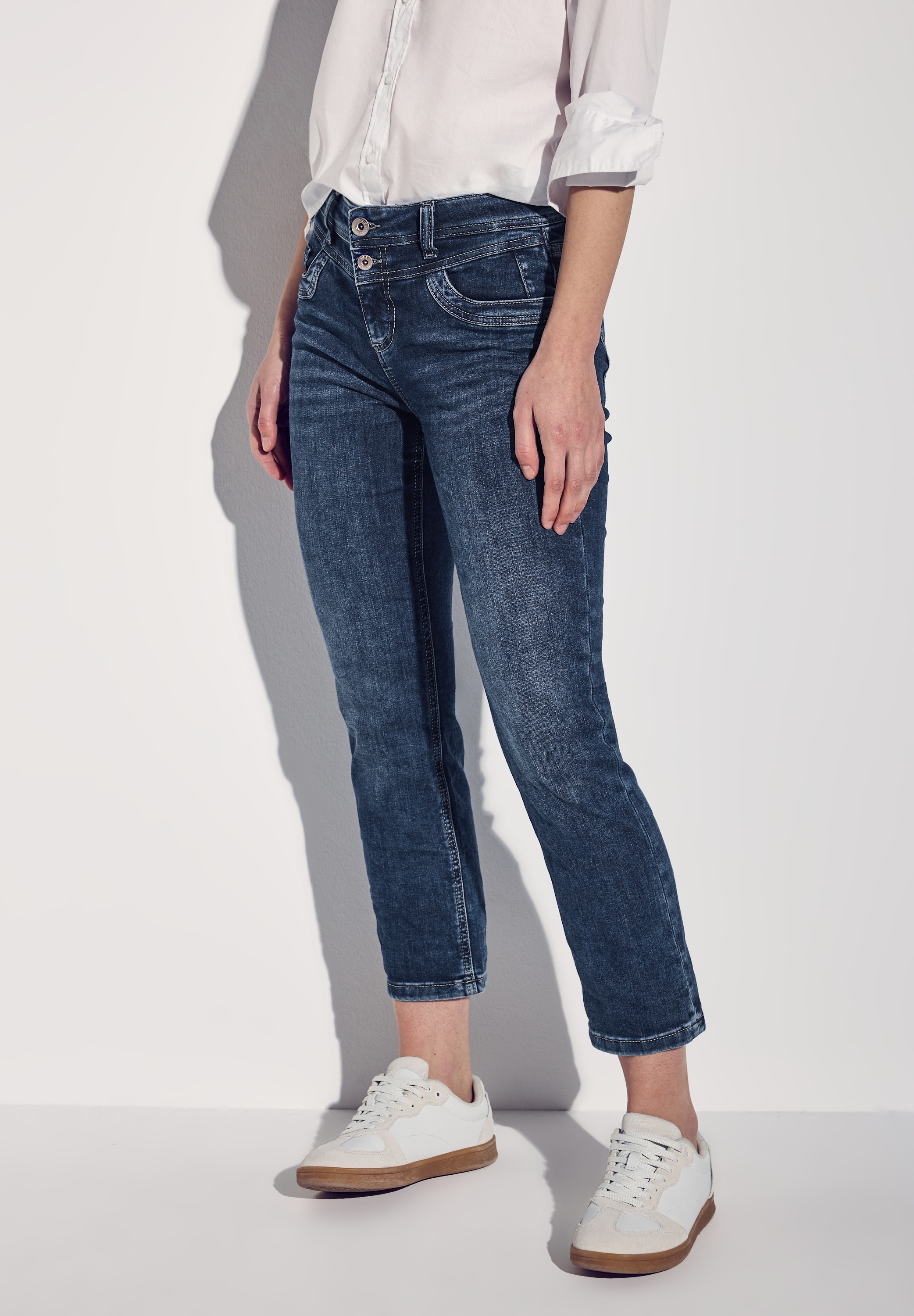 STREET ONE Comfort-fit-Jeans, softer Materialmix