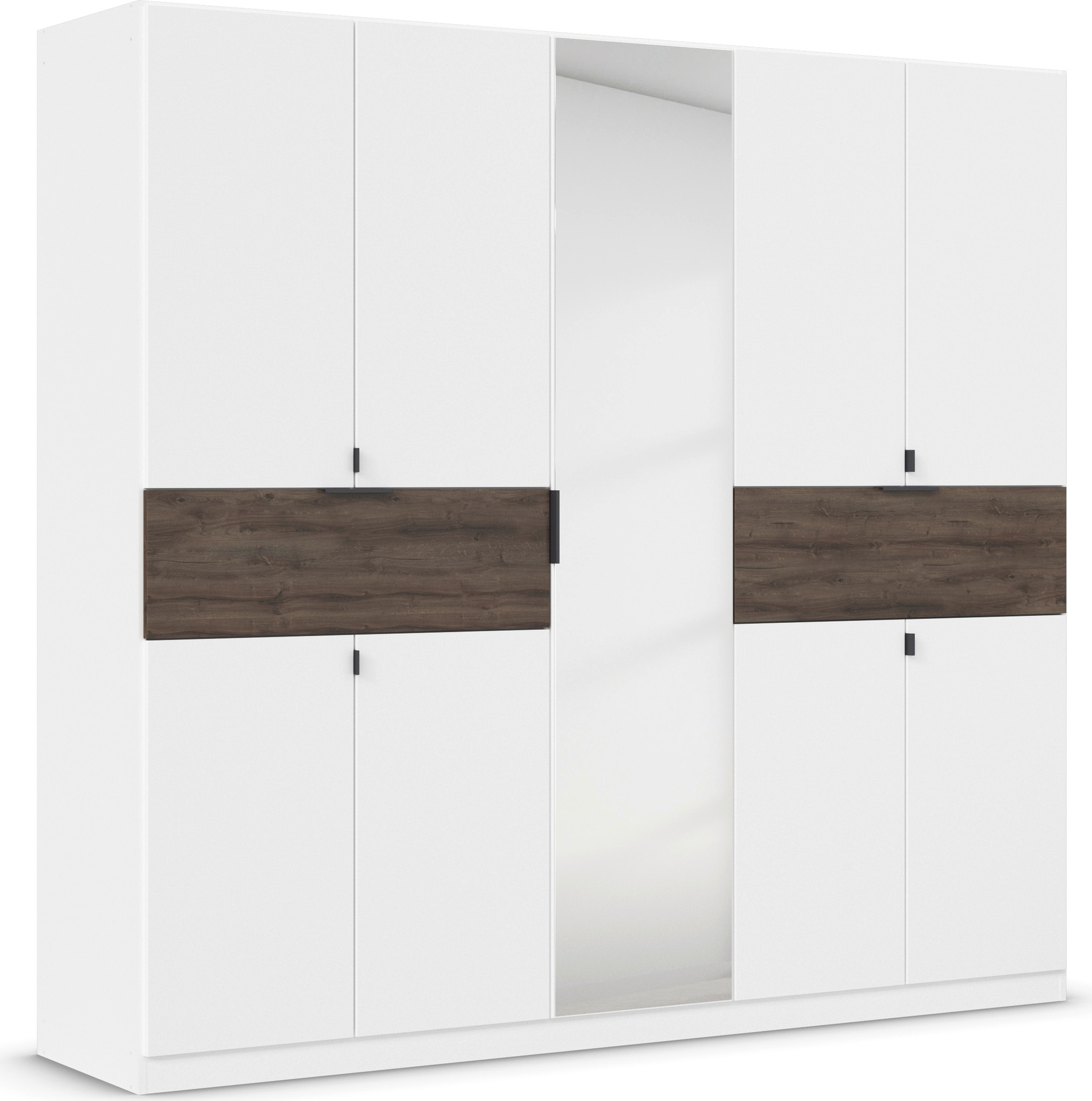 rauch Drehtürenschrank "Kleiderschrank Schrank Garderobe Wäscheschrank TICAO" Schubladen in der Höhe variabel positionierbar, mit 2 geräumigen Schubladen, viel Stauraum MADE IN GERMANY