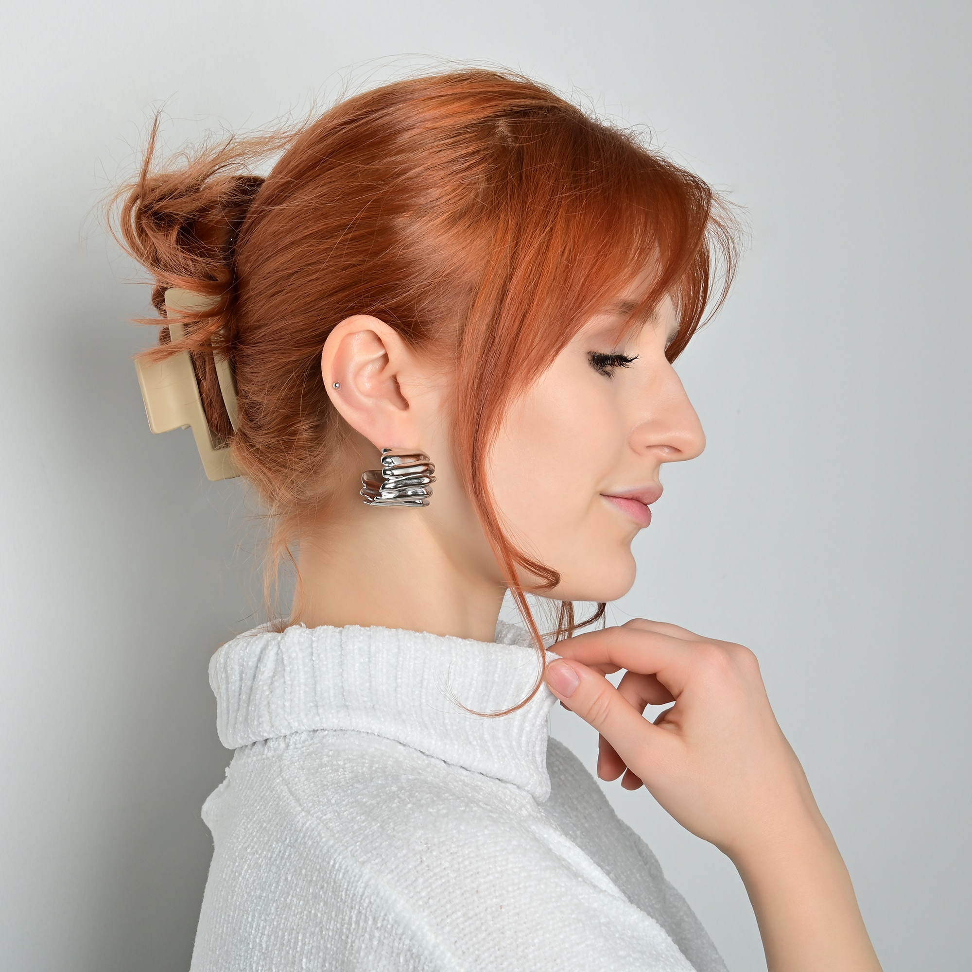 Adelia´s Paar Creolen »Damen Ohrringe – Creole aus Edelstahl« Ideal als Geschenk – dezent und elegant