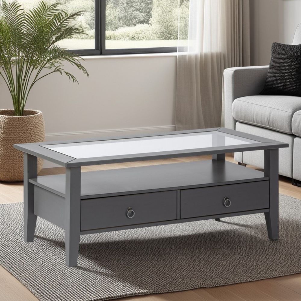 Thumbnail - Inter Link Couchtisch "Provence" 1 Stk. tlg. Kiefer Massiv, Stauraum, BxTxH: ca. 115 x 60 x 45 cm