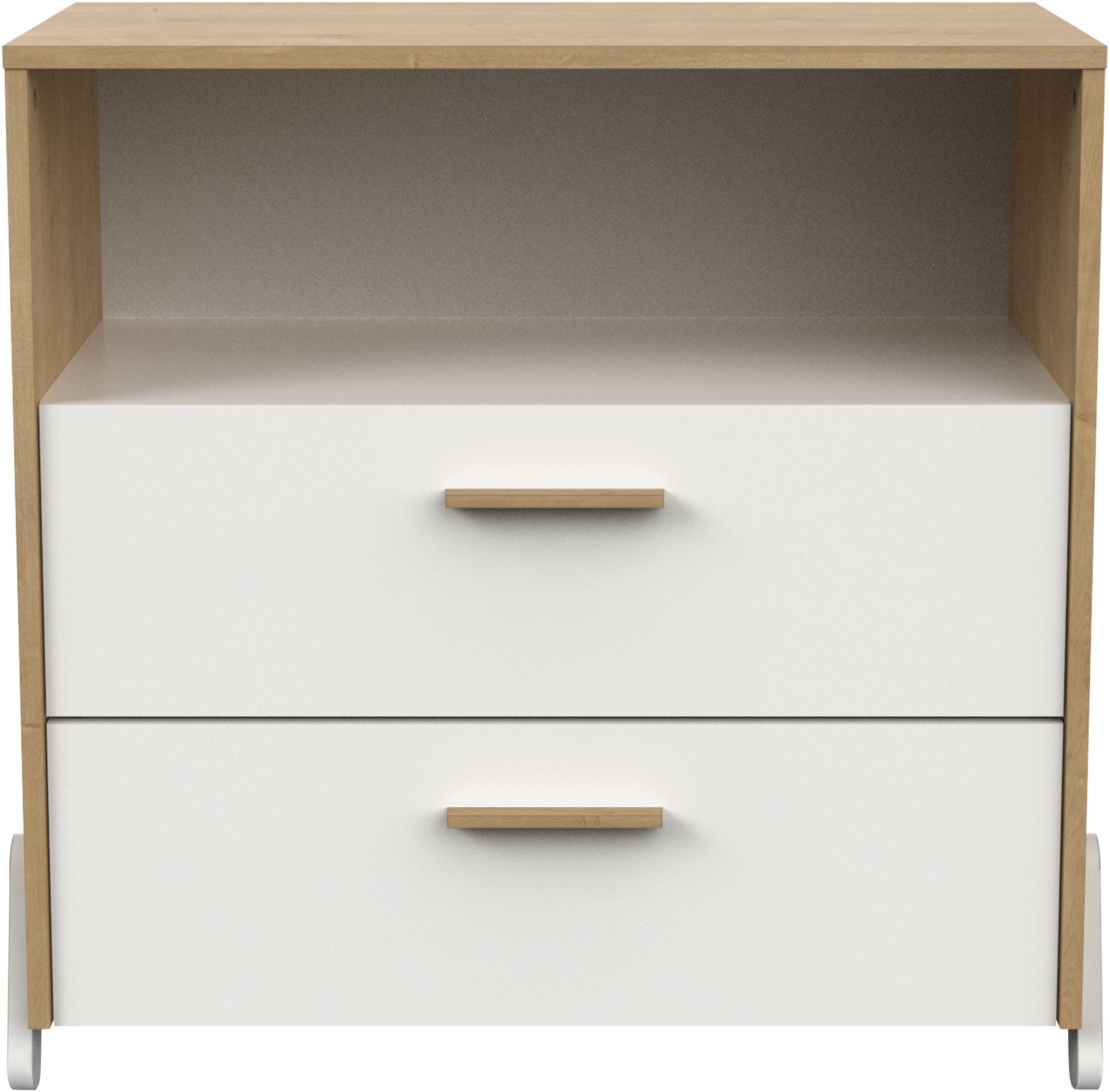Demeyere GROUP Nachtschrank »MEUBLES Naili«, Kommode 2 Schubladen/ 1 Niche