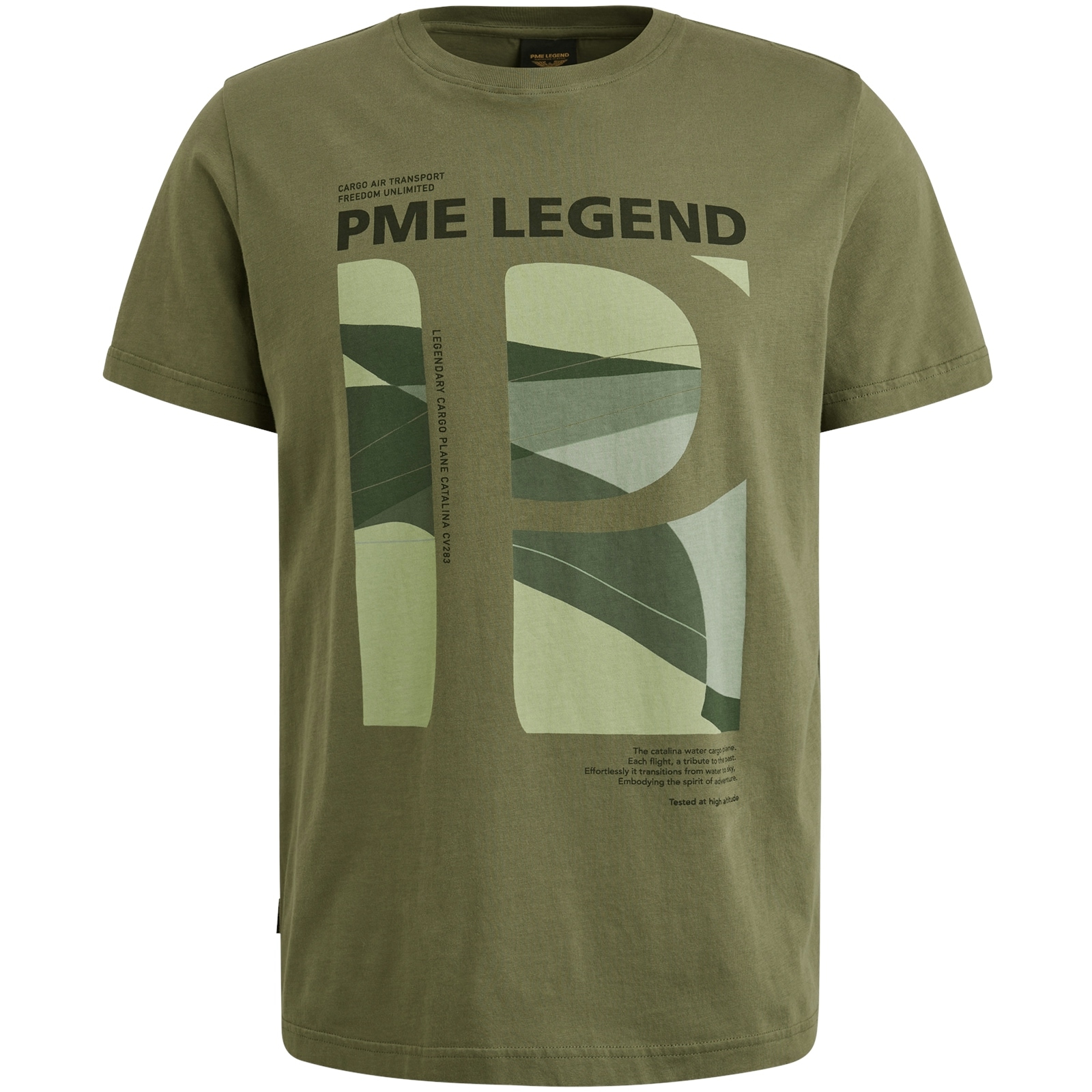 PME LEGEND T-Shirt »Short sleeve r-neck single jersey«, mit Logo Print
