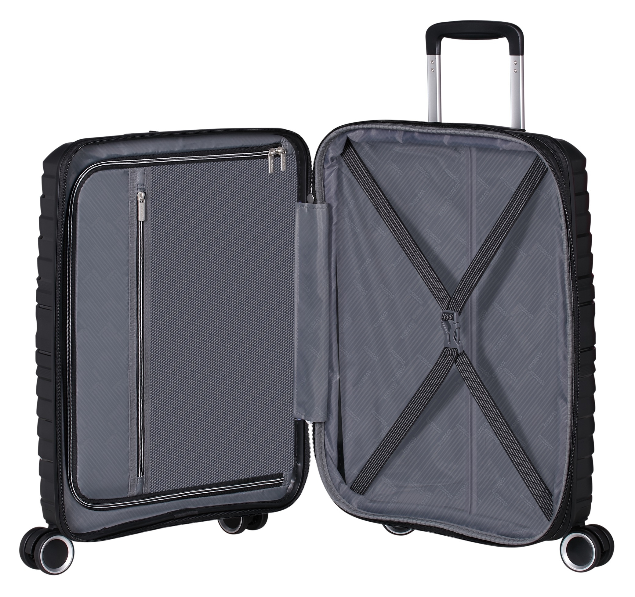 American Tourister® Hartschalen-Trolley »FLYTWIST, verschiedene Größen und Farben«, 4 Rollen, Hartschalen-Koffer personalisierbar Volumenerweiterung