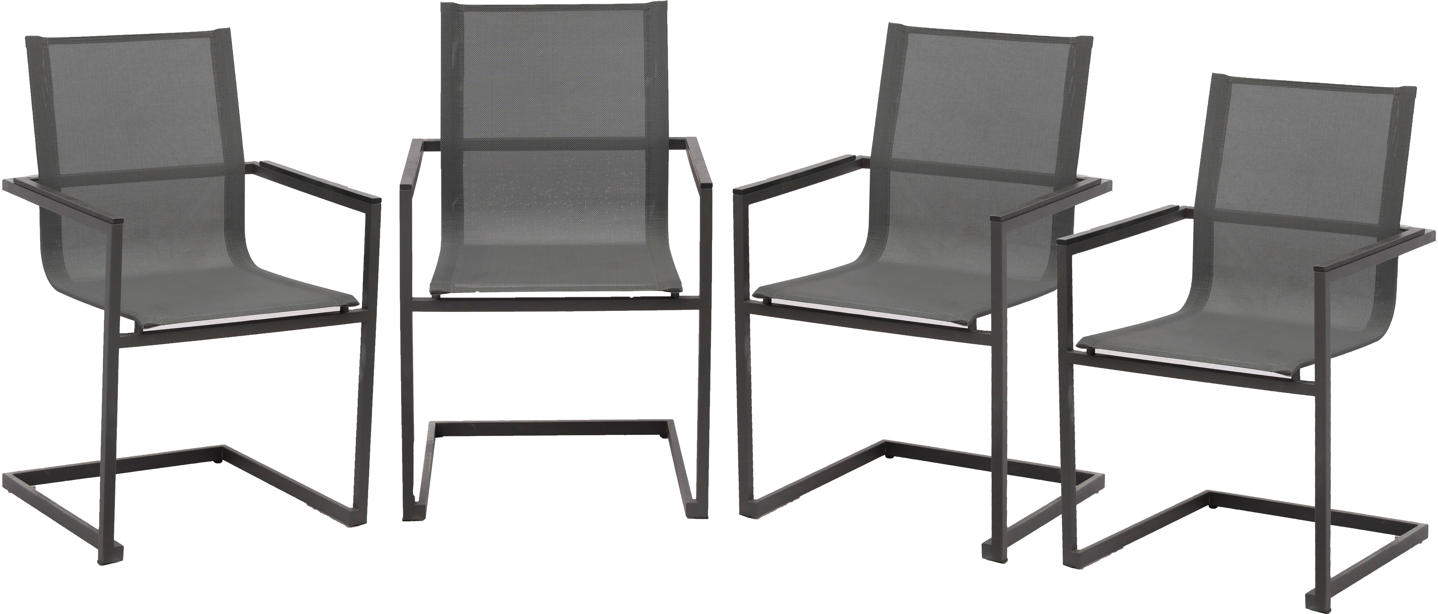 Thumbnail - Garden Pleasure Garten-Essgruppe ", Tischgruppe "SOPHIA"" Set, 5 Stk. tlg. 4 Stühle (freischwinger), Tisch Ø110 cm