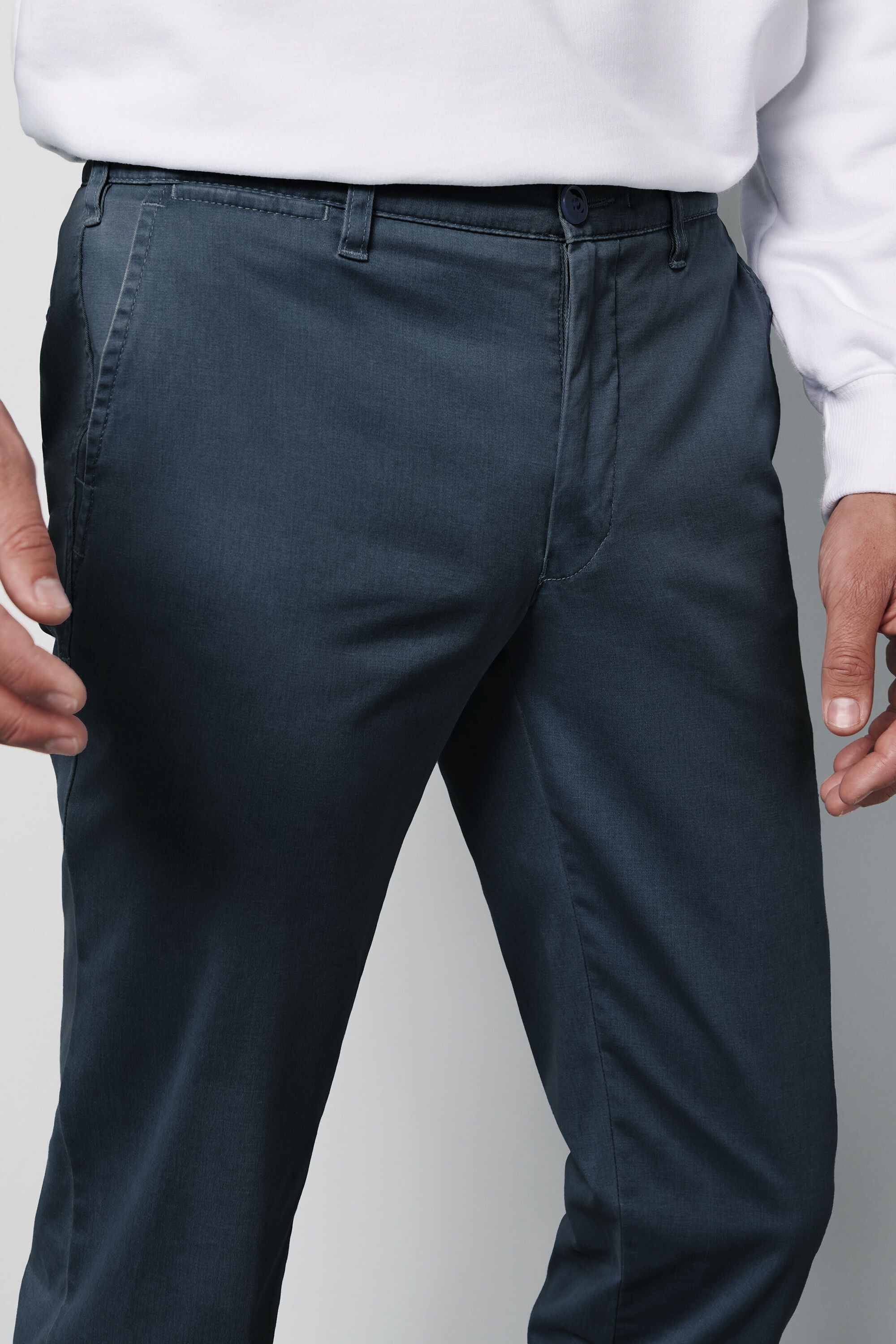 MEYER Chinos »M5 Chino«, im unifarbenen Design