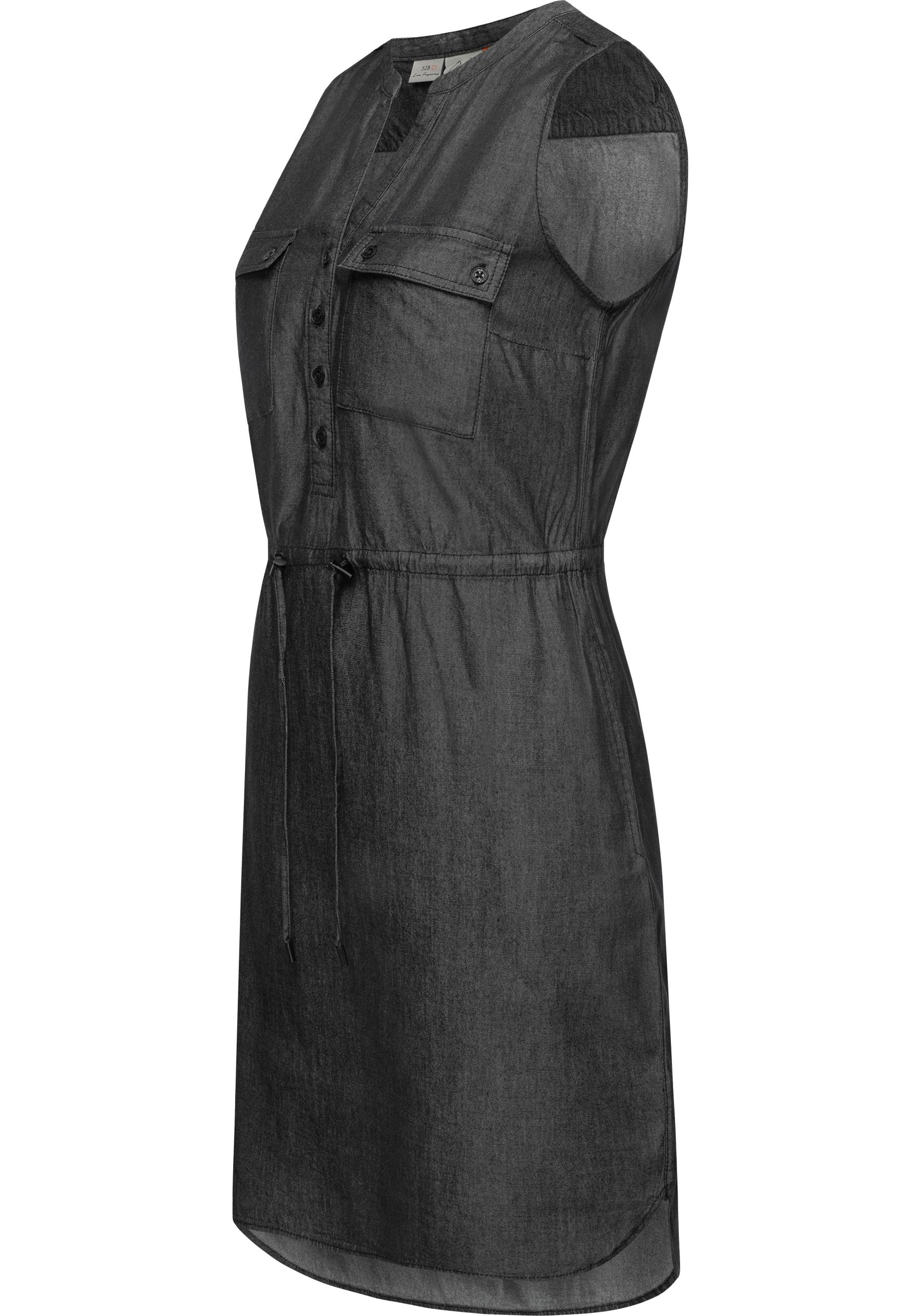 Ragwear Shirtkleid »Roisin Denim«, stylisches Sommerkleid mit Bindeband