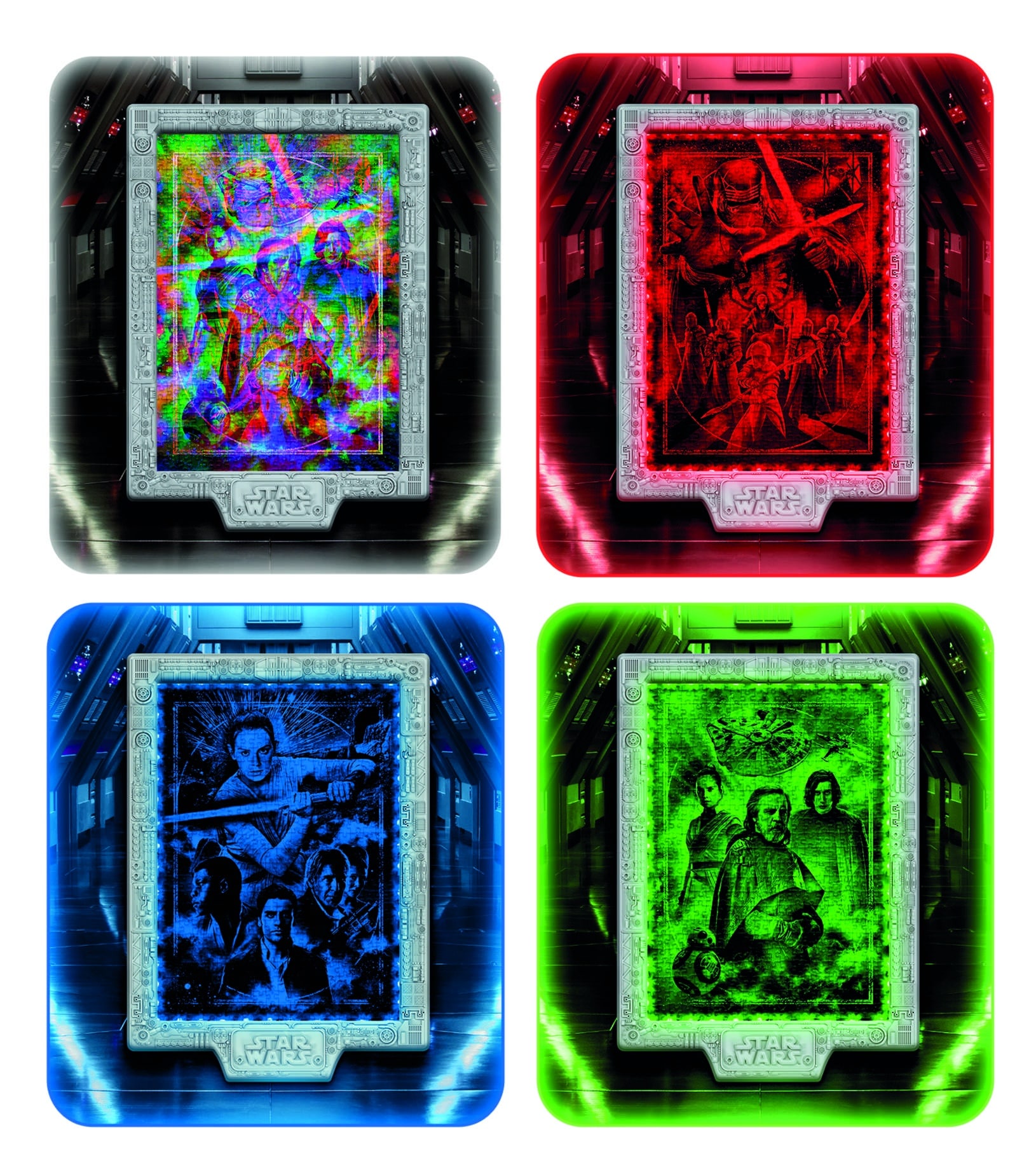 Clementoni® Puzzle »Star Wars - The Metamorphic Art Collection Episode 7-8-9« Mit Licht; Made in Europe