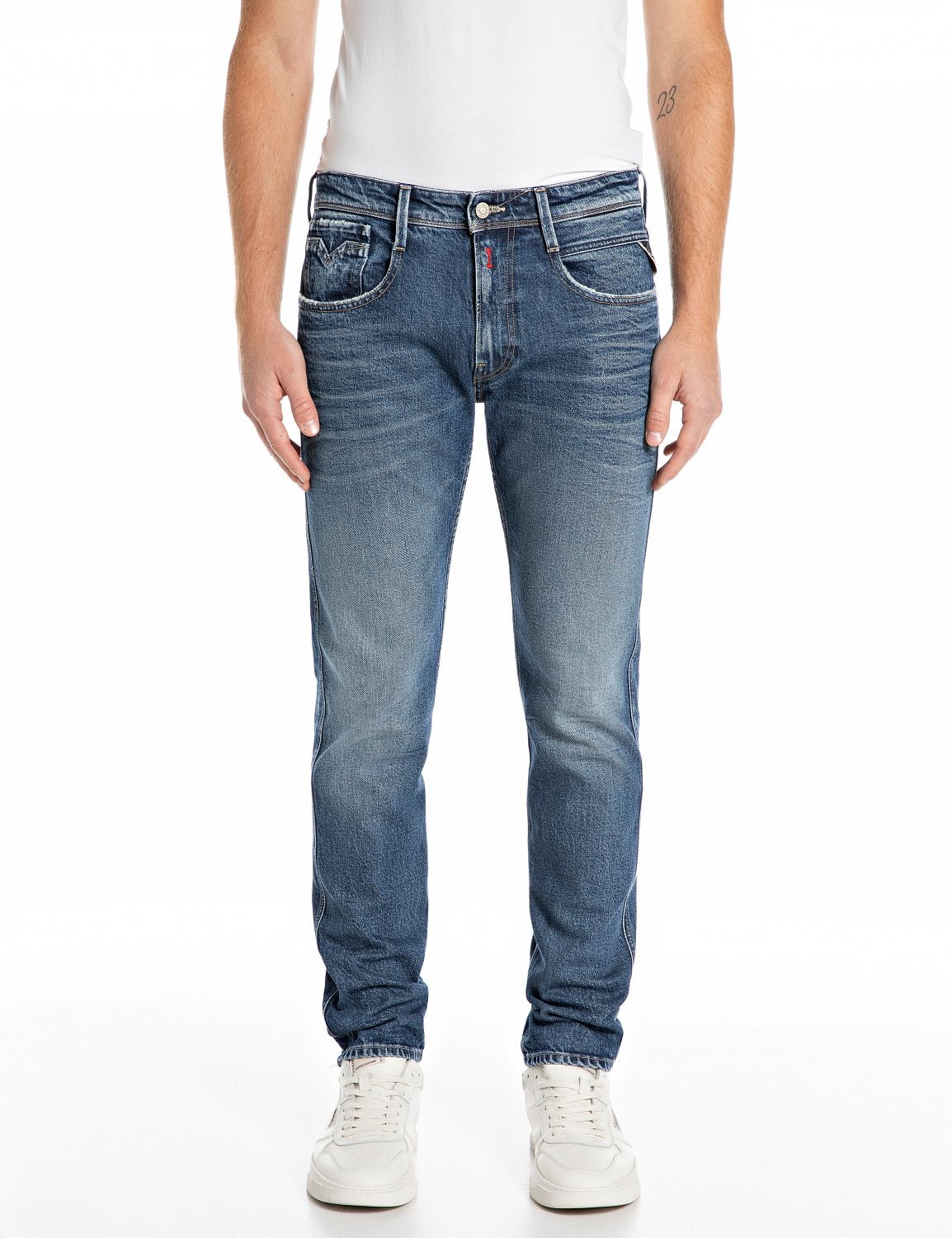 Replay Slim-fit-Jeans "ANBASS", mit Washed-Optik