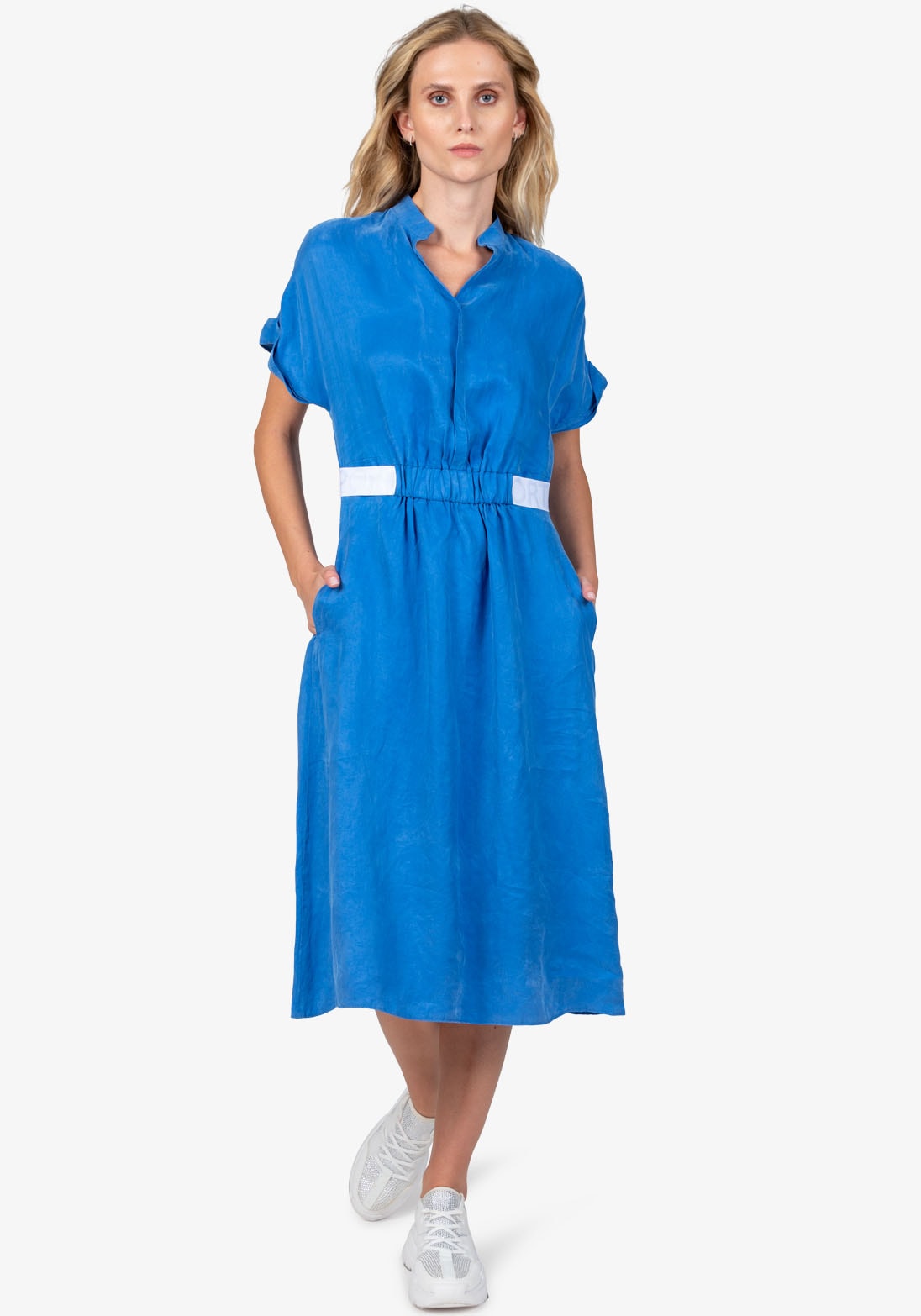 Sportalm Kitzbühel Sommerkleid Nahttaschen mit Kontraststreifen in der Tail günstig online kaufen