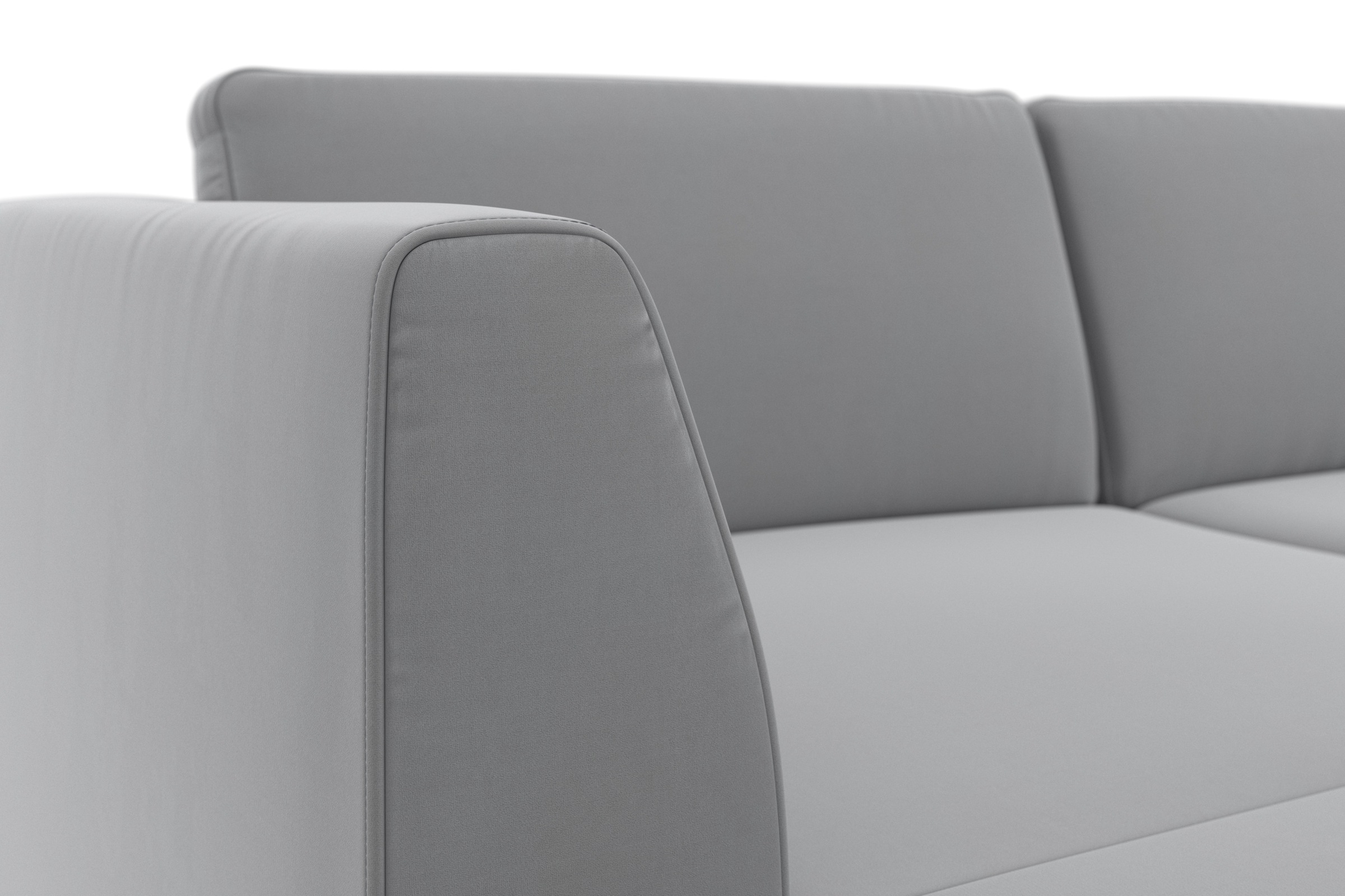 sit&more Wohnlandschaft »Olsen U-Form«, inklusive Sitztiefenverstellung, wahlweise mit Bettfunktion, 15cm hoch