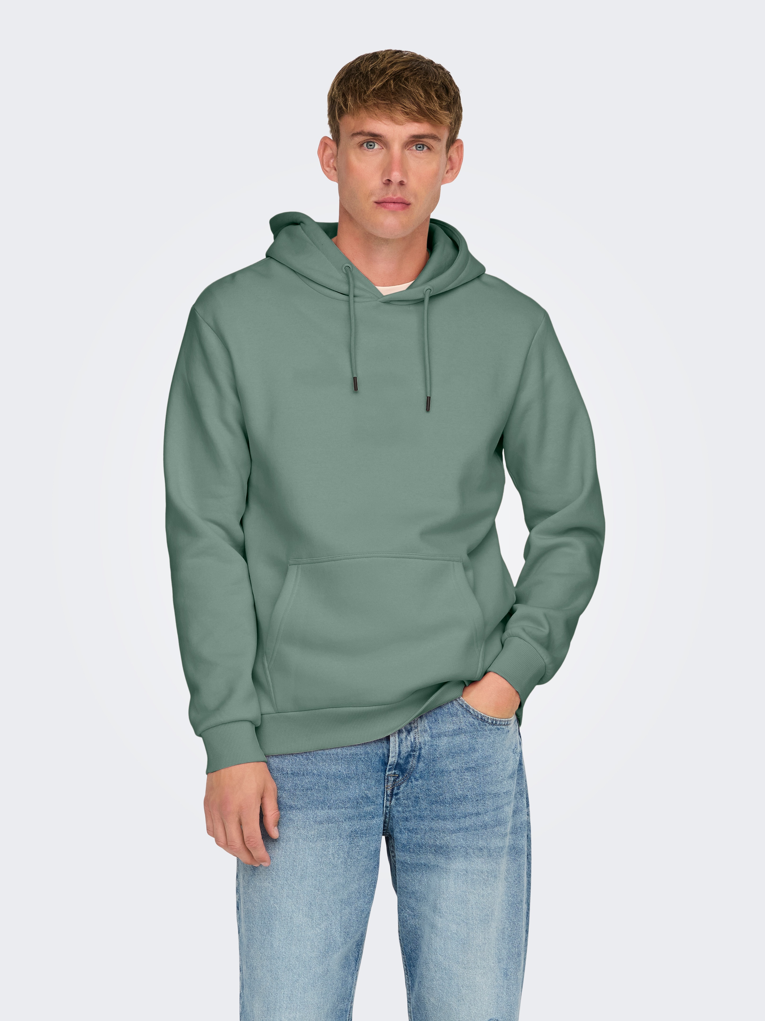 Thumbnail - ONLY & SONS "ONSCERES HOODIE SWEAT NOOS", Baumwollmischung, regular fit