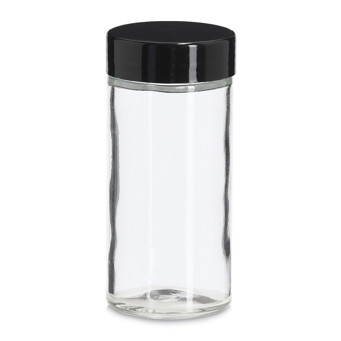 Zeller Present Gewürzstreuer »Gewürzglas mit Kunststoffdeckel, 24er Set« 90 ml, schwarz, ca. Ø4,5x9,5 cm