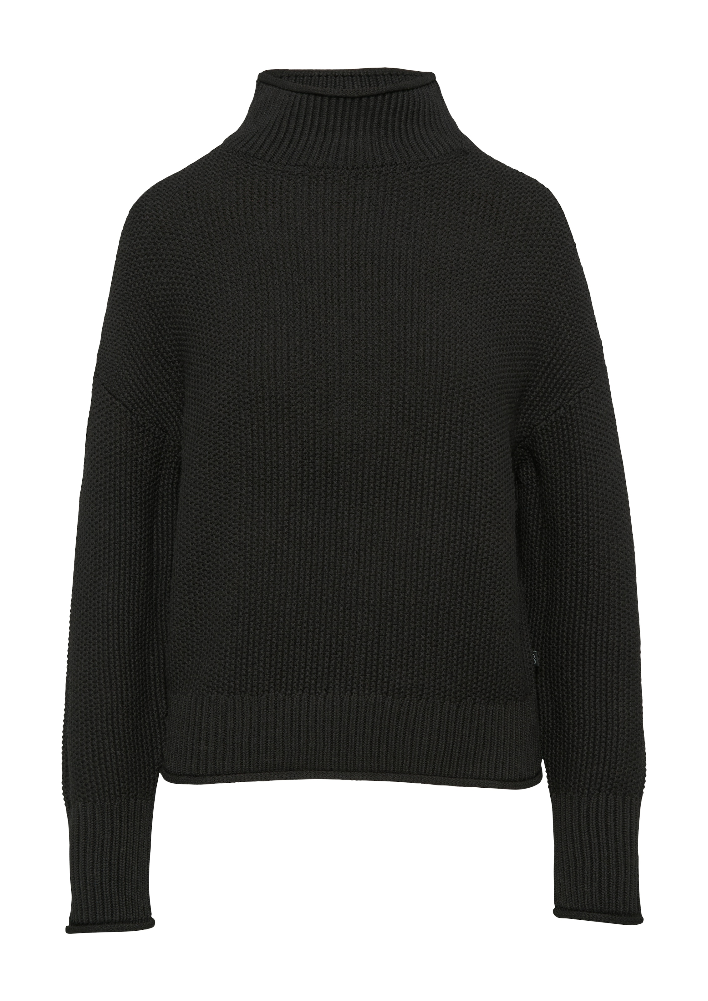 QS Strickpullover, mit geripptem Rollkragen