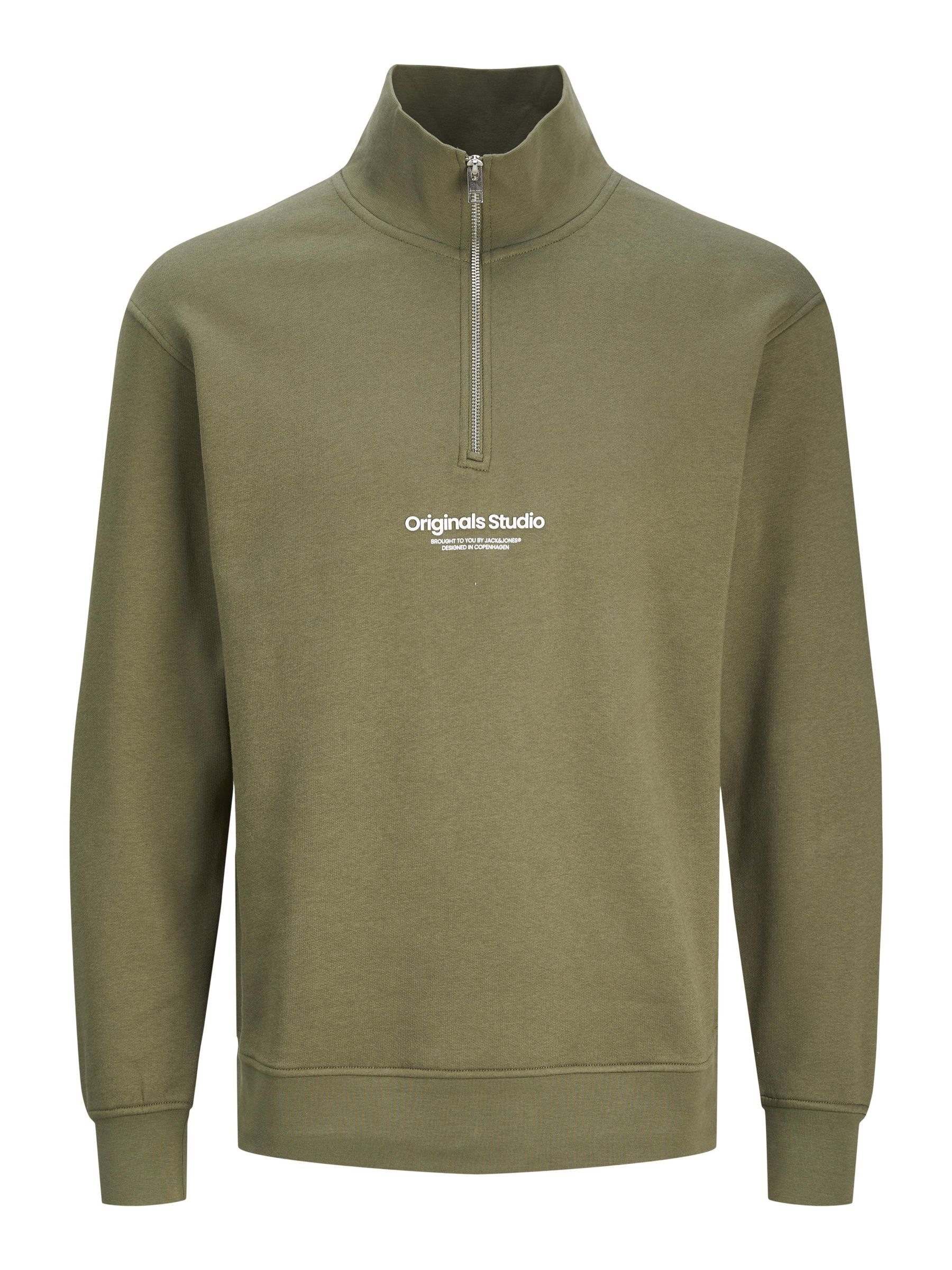 Jack & Jones Sweatshirt »JORVESTERBRO SWEAT QUARTER ZIP HN NOOS«, im Troyer-Look