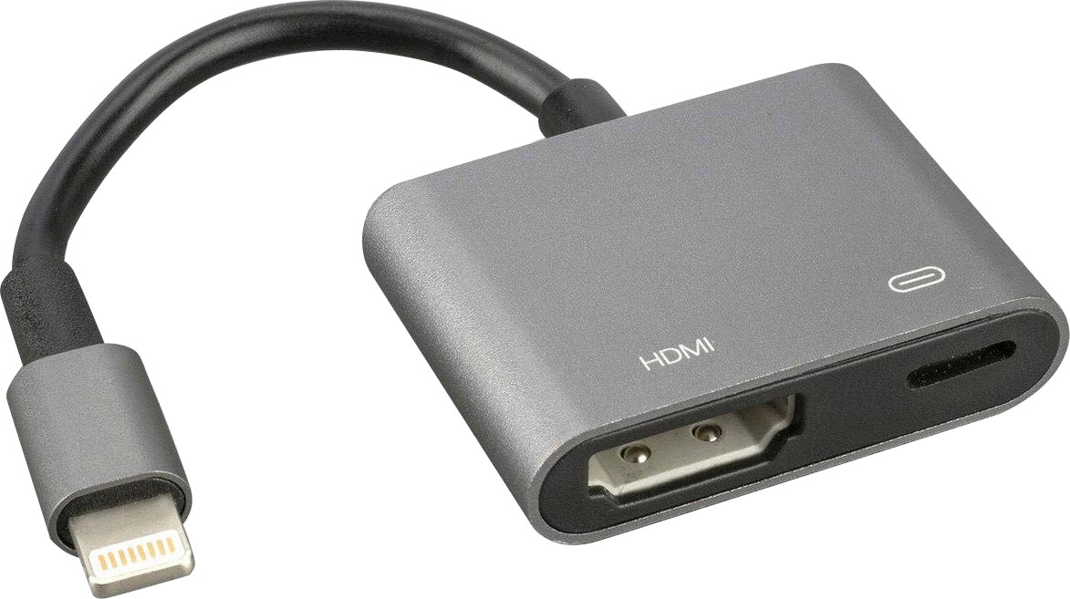 4smarts HDMI-Adapter »Lightning auf HDMI Adapter 6cm«, 6 cm