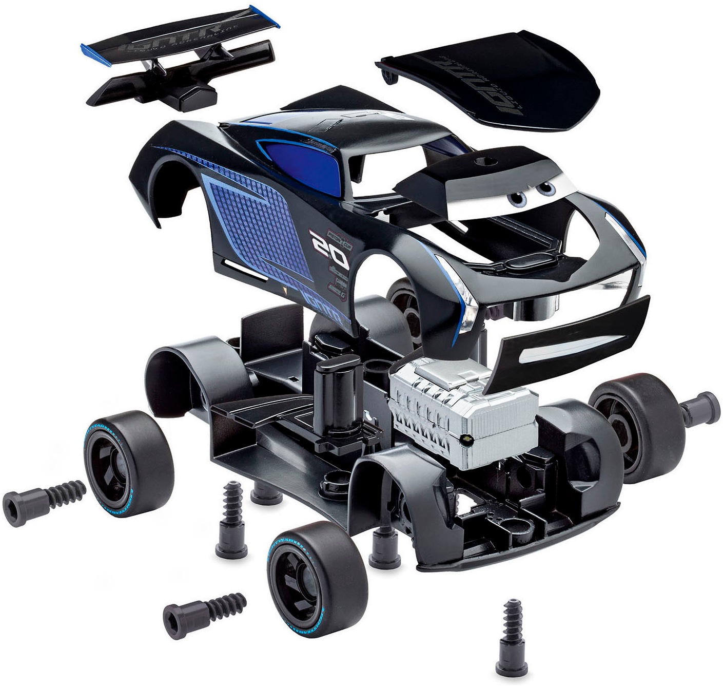 Revell® Modellbausatz »Build&Play, Disney Pixar CARS Jackson Storm«, mit Licht & Sound