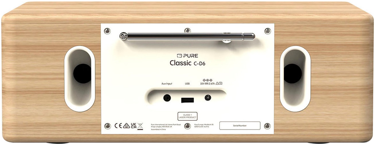 Pure Digitalradio (DAB+) »Classic C-D6«, (Bluetooth Digitalradio (DAB+)-FM-Transmitter-UKW mit RDS 30 W)