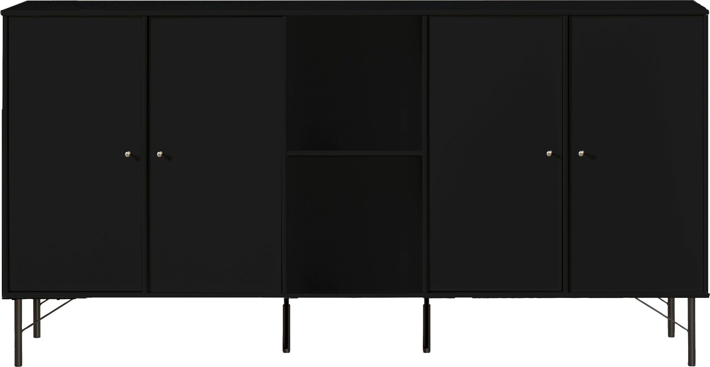 Hammel Furniture Sideboard »Mistral Kubus«, mit vier Türen und Metall Füße, Breite: 169,8 cm