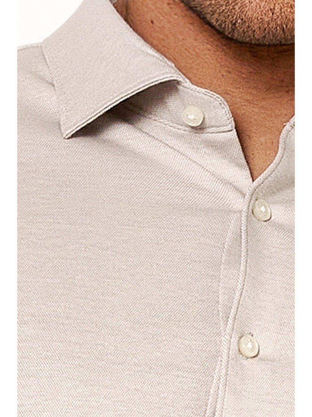 Thumbnail - DESOTO Langarmhemd "Jerseyhemd Casual Kent" Mit Rundhalsausschnitt