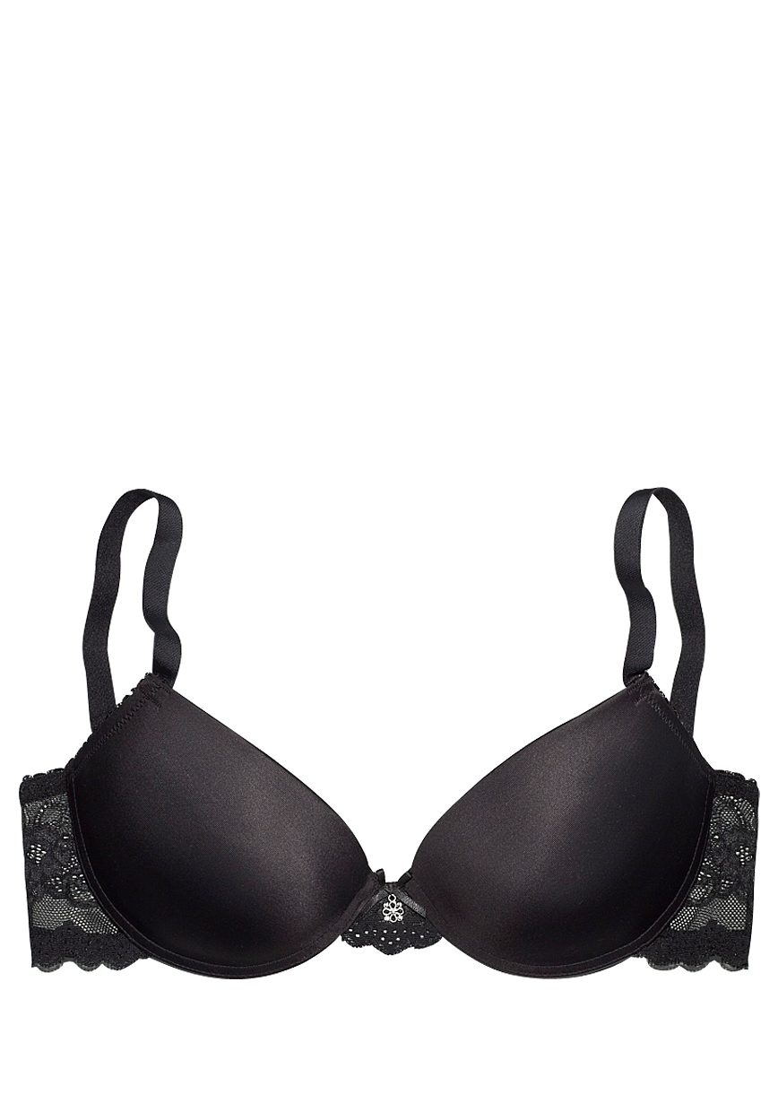 LASCANA Push-up Bügel-BH in Schwarz  Lascana, Schöne dessous,  Dessouskollektion