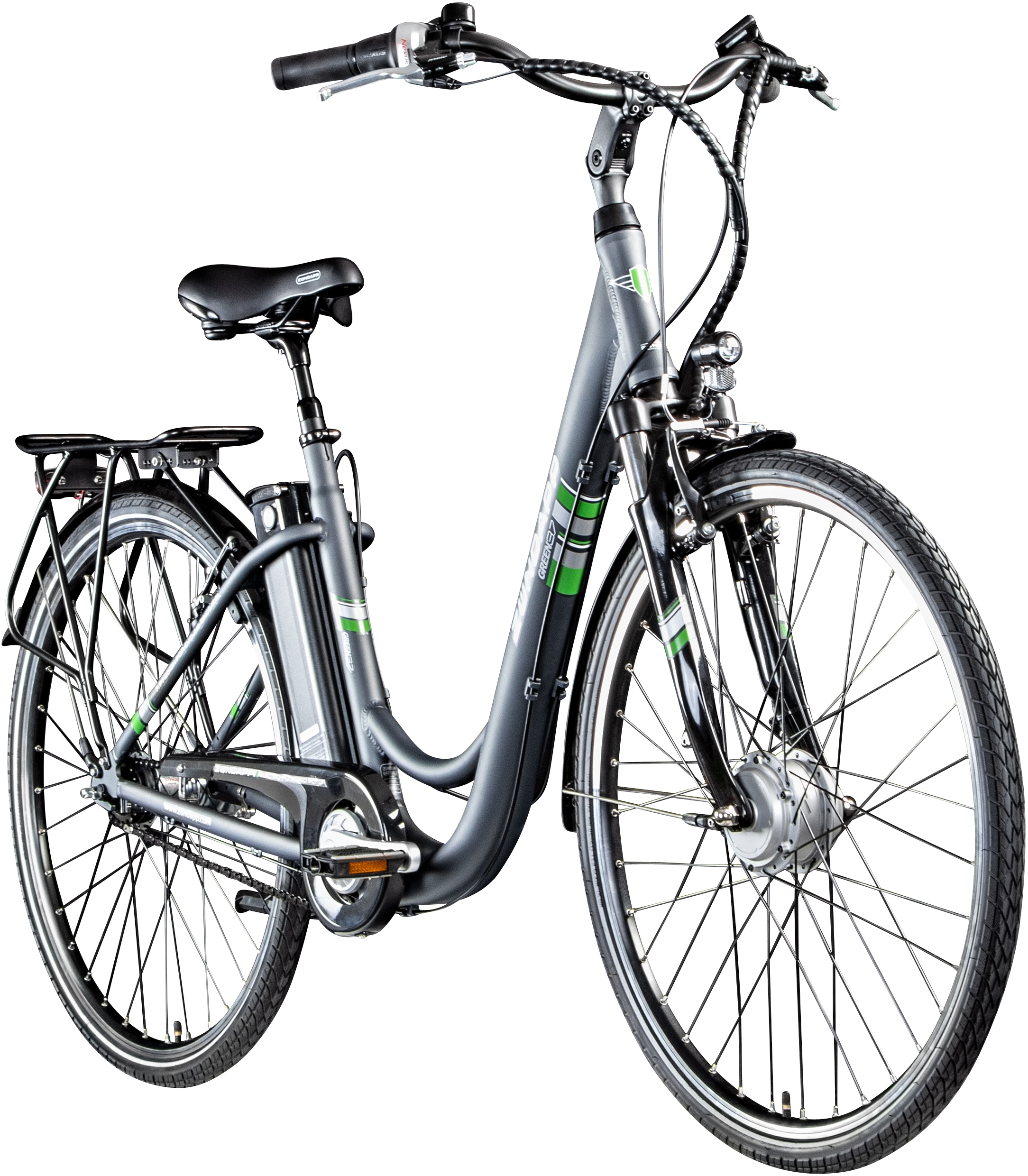 Zündapp E-Bike »Green 3.7«, 7 Gang, Frontmotor 250 W, Pedelec, Elektrofahrrad für Damen u. Herren, Cityrad