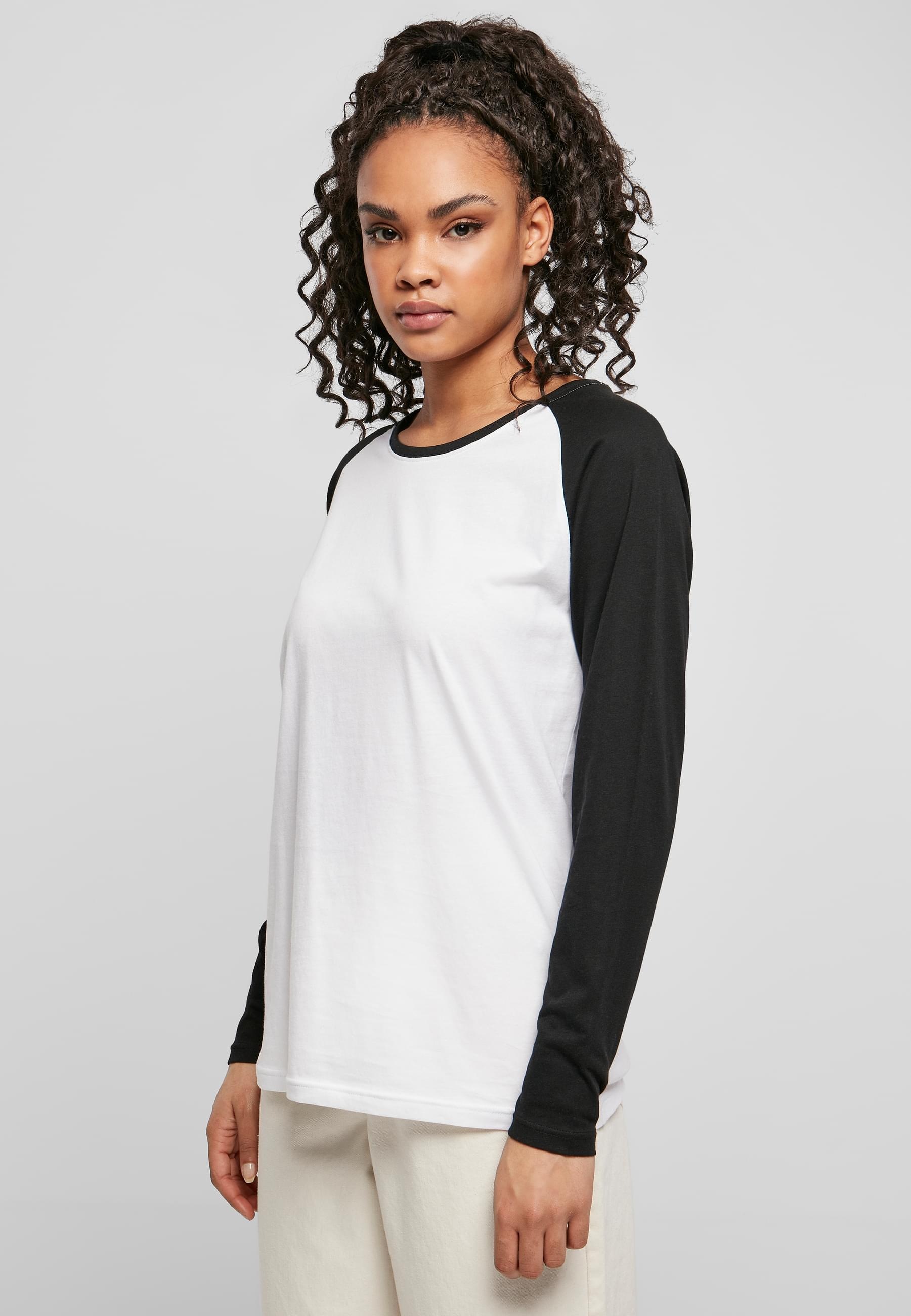 URBAN CLASSICS Langarmshirt »Urban Classics Damen Ladies Contrast Raglan Longsleeve«, (1 tlg.)