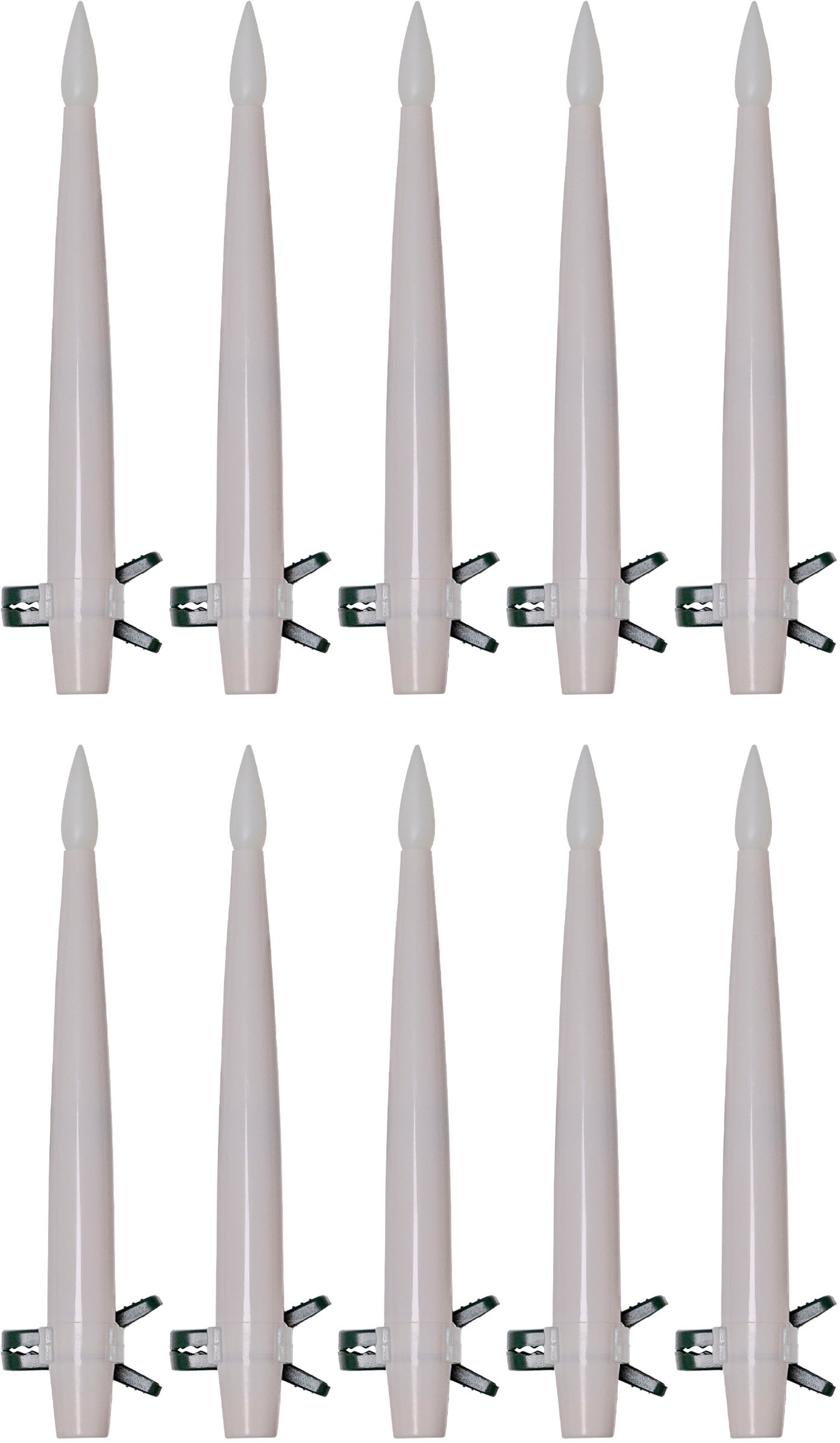 my home LED Dekolicht »LED Kerzen Nurvo« LED-Modul 10 Stk. Warmweiß Verstellbare Clips