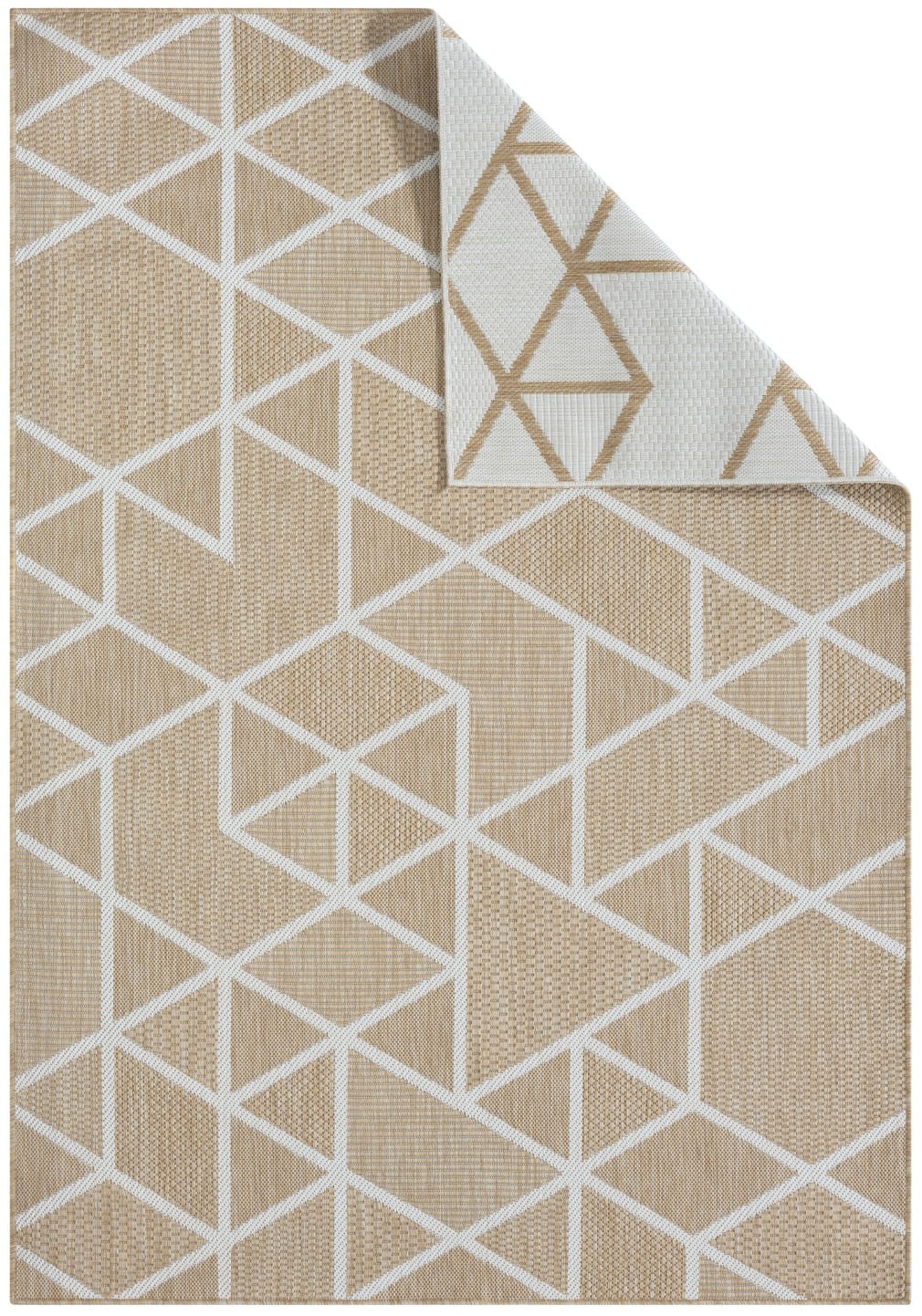 Myflair Möbel & Accessoires Teppich »Miller, LAGERRÄUMUNG!«, rechteckig, 8 mm Höhe, Wendeteppich, modernes Design, Outdoor geeignet, Balkon, Terrasse
