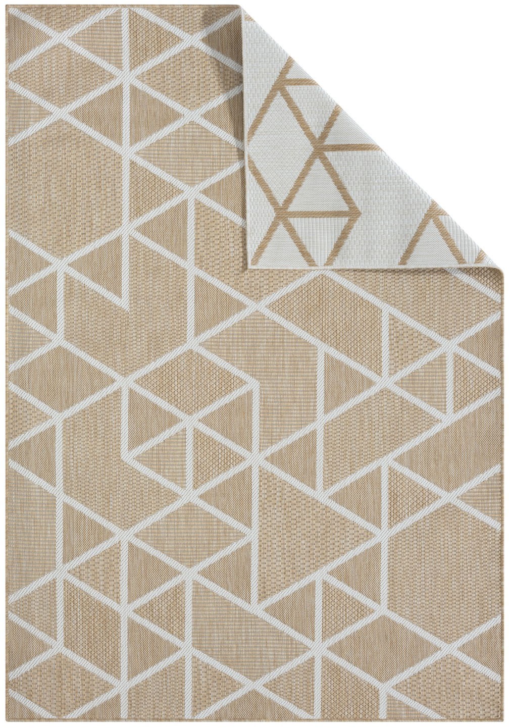 Thumbnail - Myflair Möbel & Accessoires Teppich "Miller, LAGERRÄUMUNG" rechteckig 8 mm Höhe Wendeteppich, modernes Design, Outdoor g...