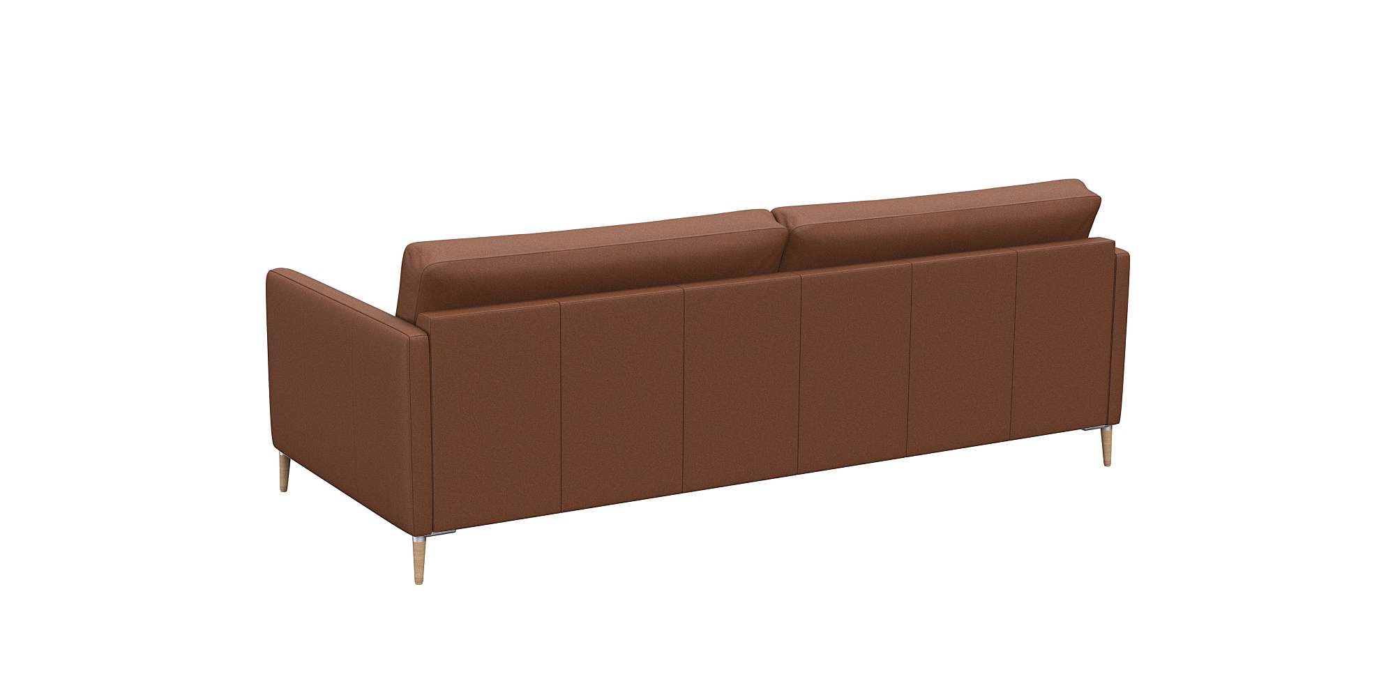 FLEXLUX 3-Sitzer »Fiore, super Sitzkomfort durch Kaltschaum im Sitz«, schmale Armlehnen, Füße Alu+ Eiche