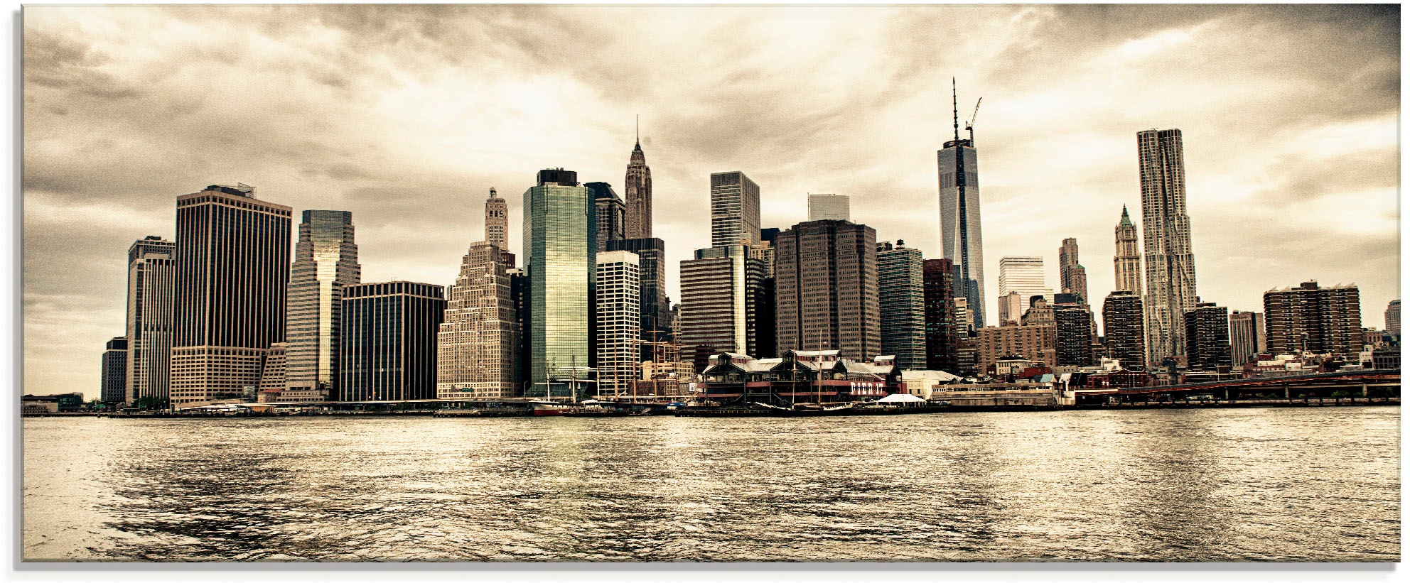 Artland Glasbild "Lower Manhattan Skyline", Amerika, (1 St.), in verschiedenen Größen