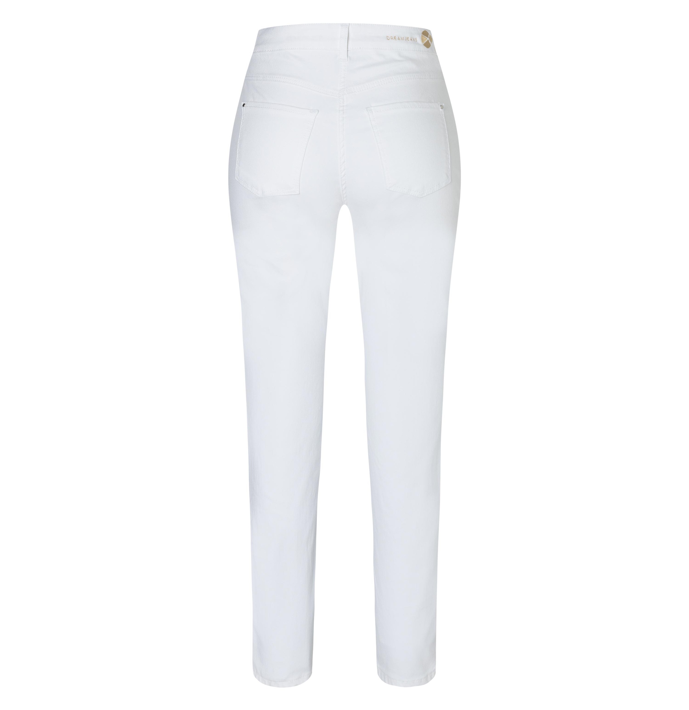 MAC Dream Damen Stretch-Jeans - Weißer Denim (Größe 32, L30) 2