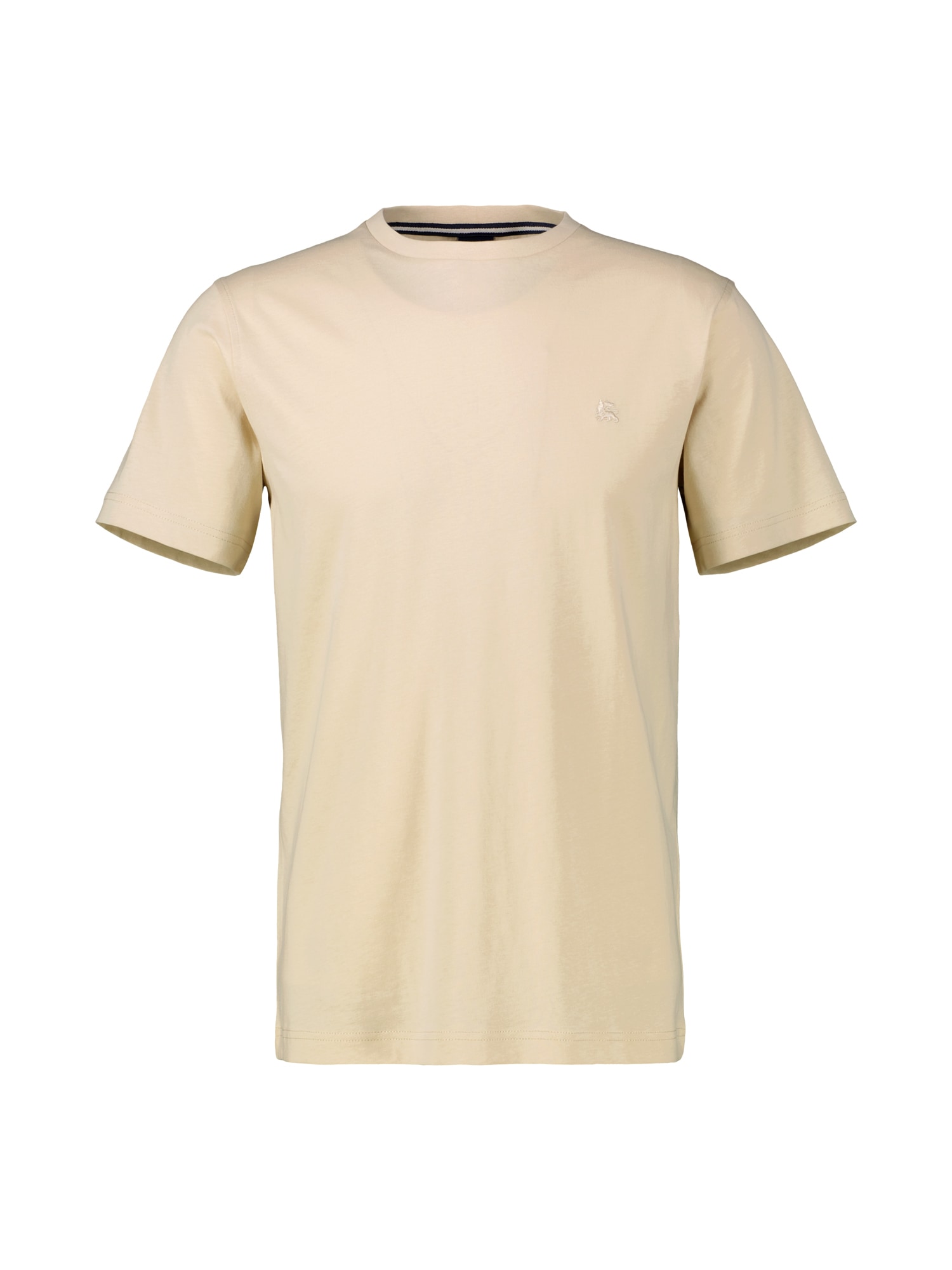 LERROS T-Shirt »LERROS Basic T-Shirt mit Logostitck, unifarben«