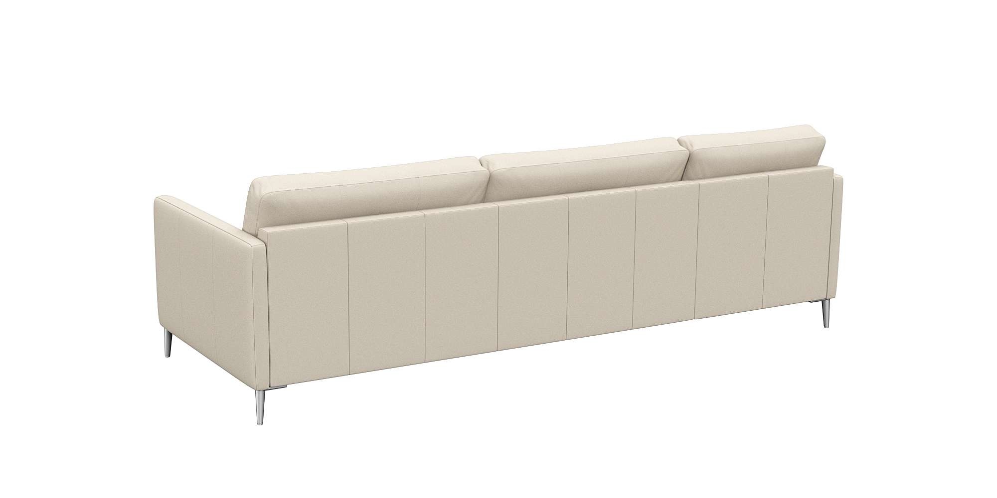 FLEXLUX Ecksofa »Fiore, L-Form, bequem und komfortabel durch hochwertigem Sitzaufbau«, schmale Armlehnen, Kaltschaum, Füße Alu